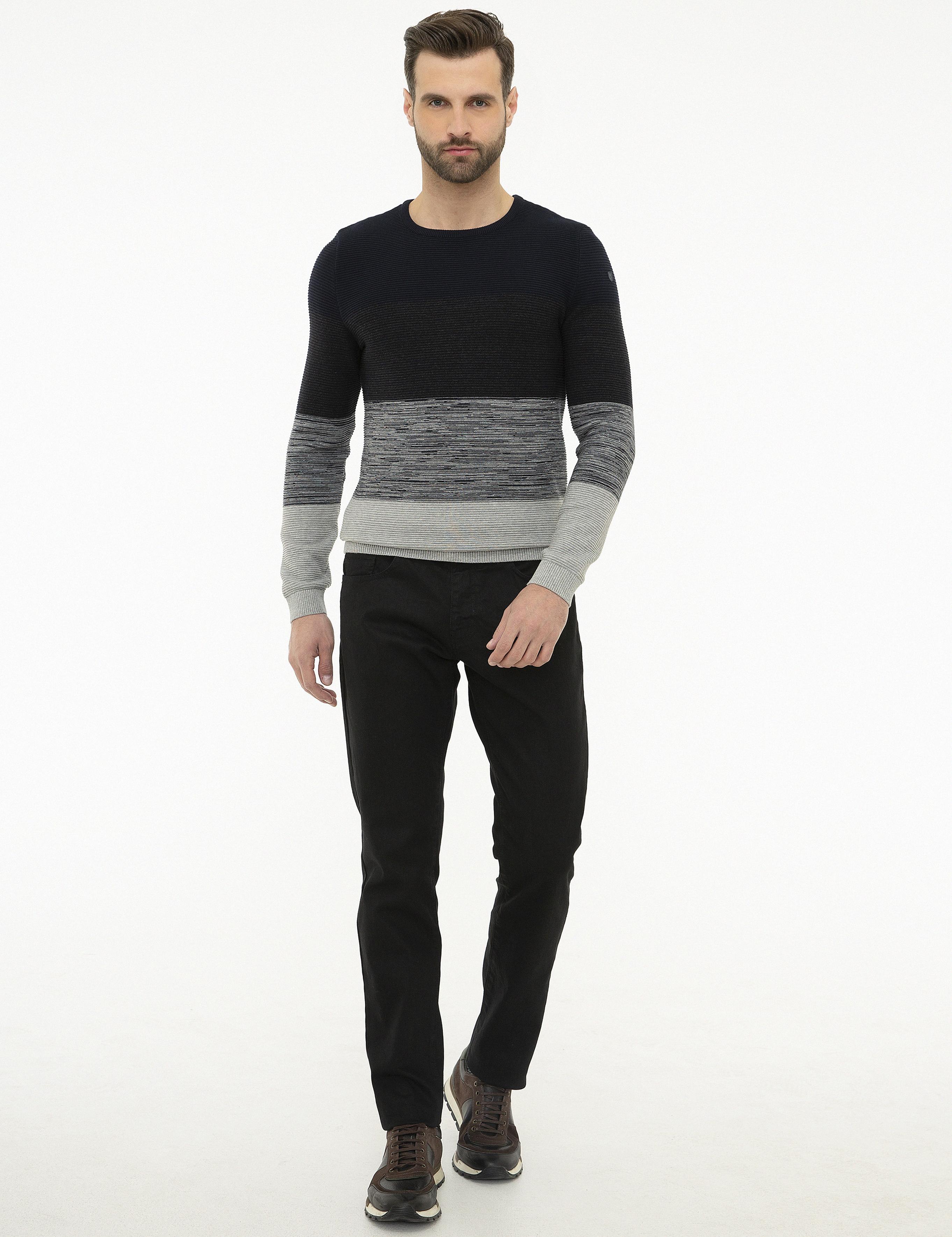 Siyah Slim Fit Denim Pantolon