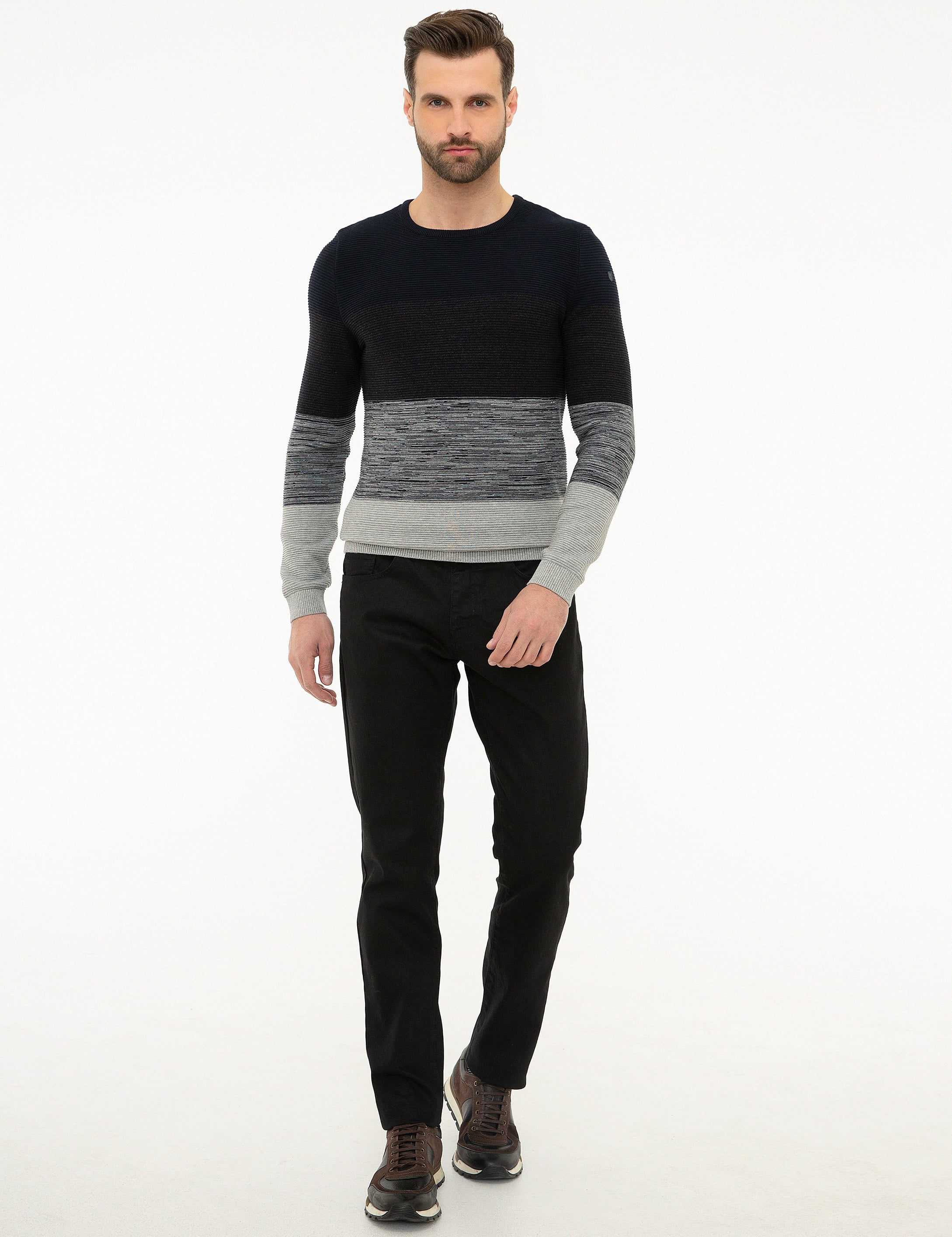 Siyah Slim Fit Denim Pantolon