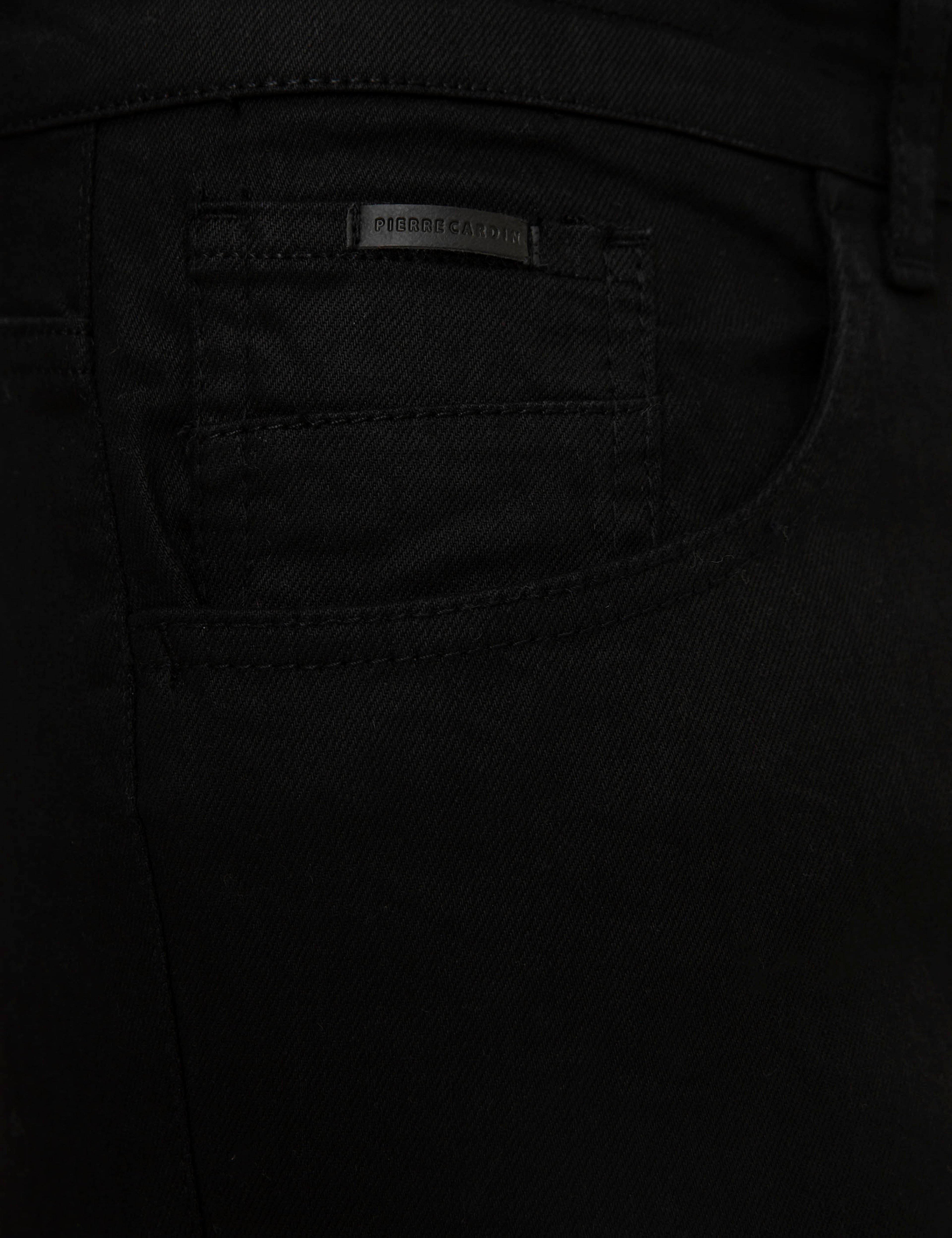 Siyah Slim Fit Denim Pantolon - Image 4