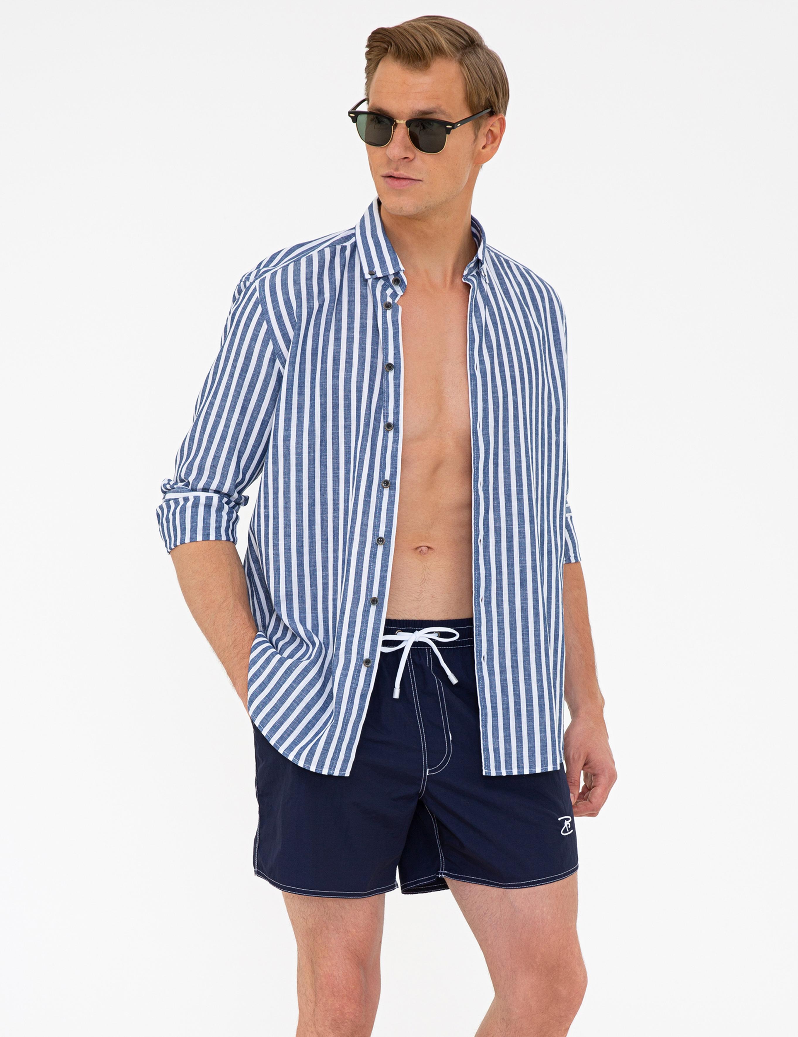 Lacivert Deniz Şortu