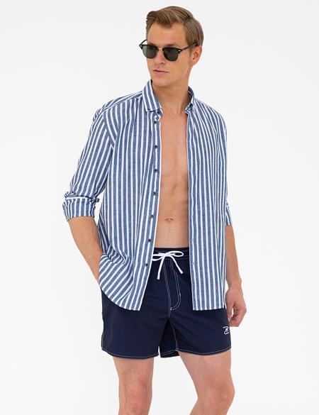 Lacivert Deniz Şortu - 50243688009