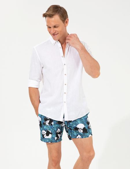 Panda Desenli Deniz Şortu - 50259351001