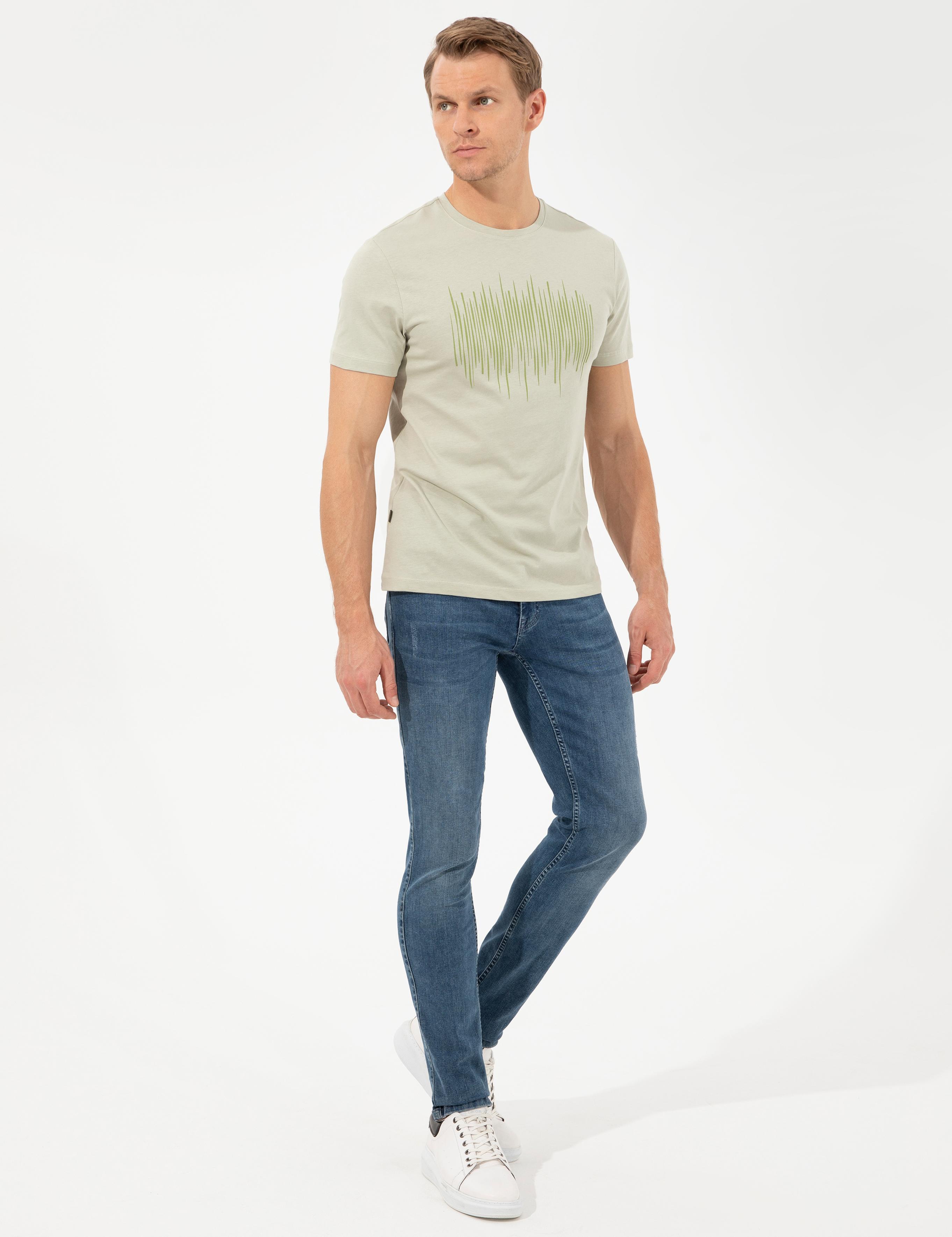 Açık Yeşil Slim Fit Tişört