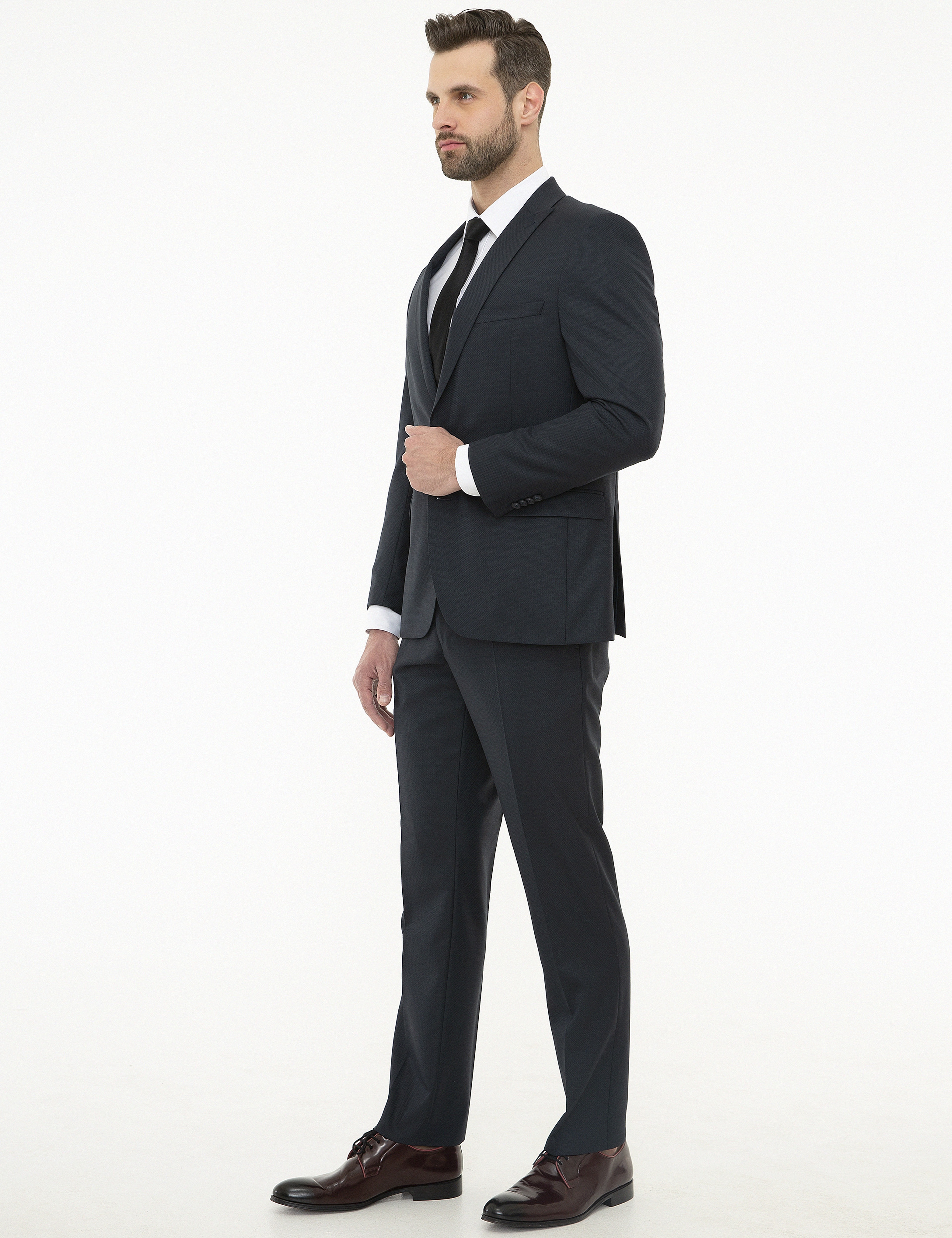 Lacivert Slim Fit Takım Elbise