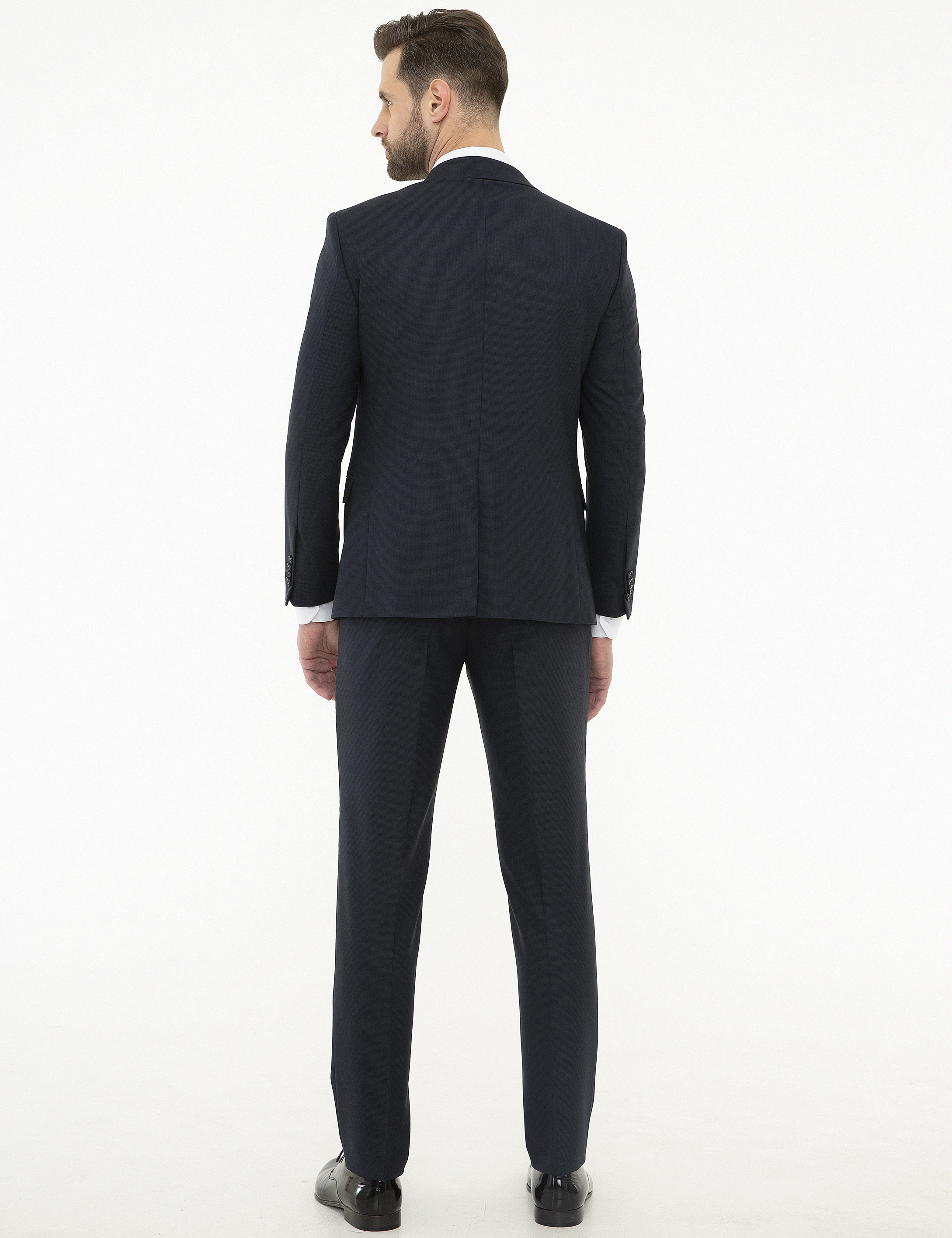 Lacivert Ekstra Slim Fit Takım Elbise