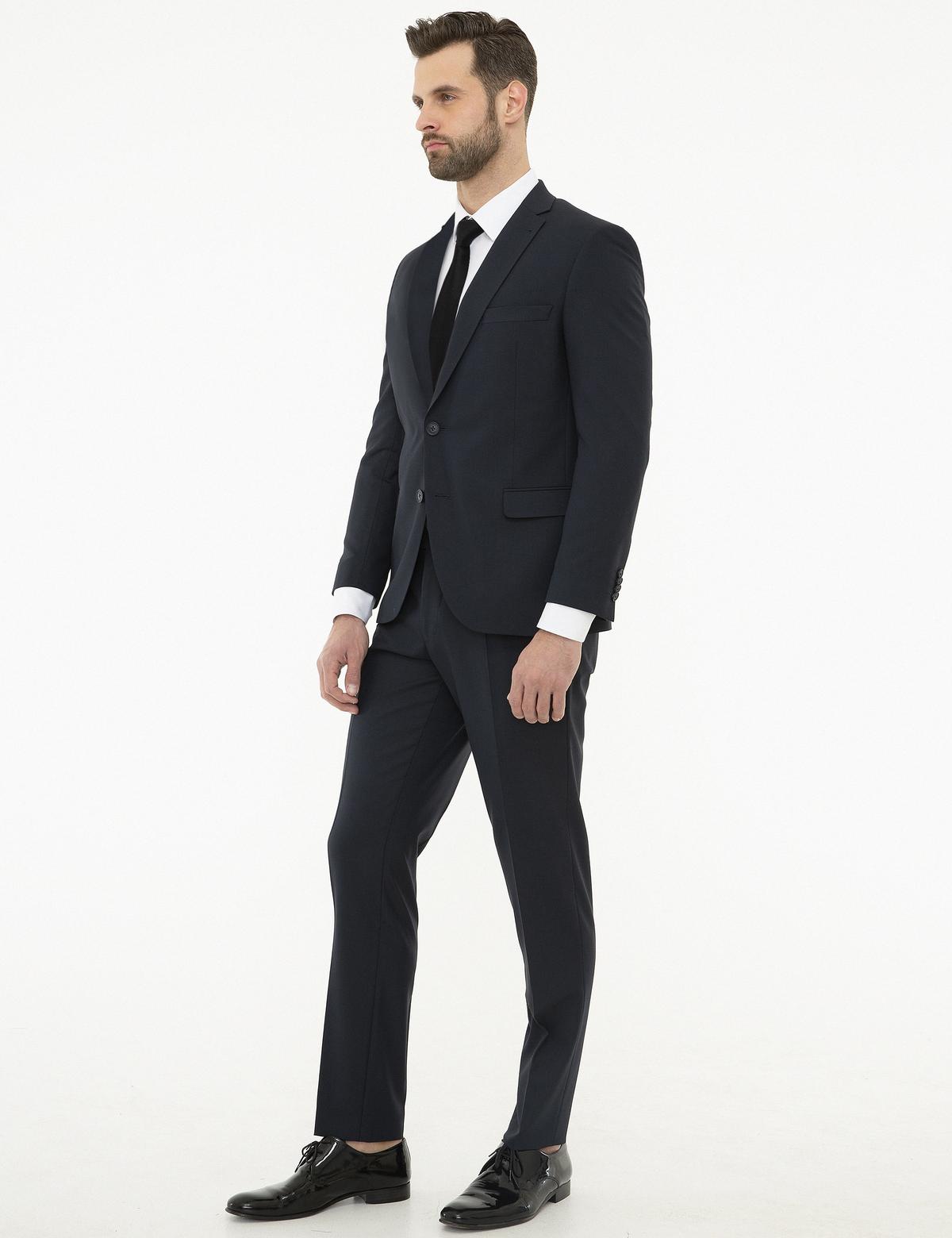 Lacivert Ekstra Slim Fit Takım Elbise - 50225975005