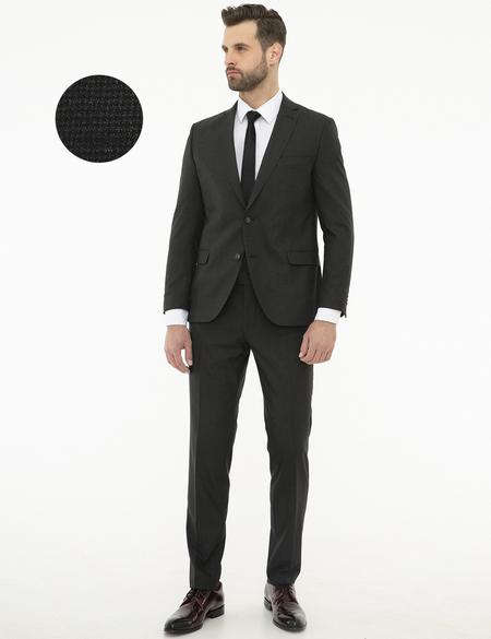 Siyah Ekstra Slim Fit Takım Elbise - 50225975041