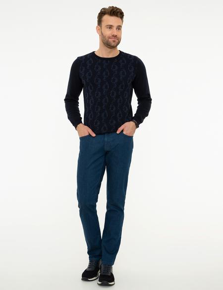 Koyu Mavi Slim Fit Denim Pantolon - 50225911002