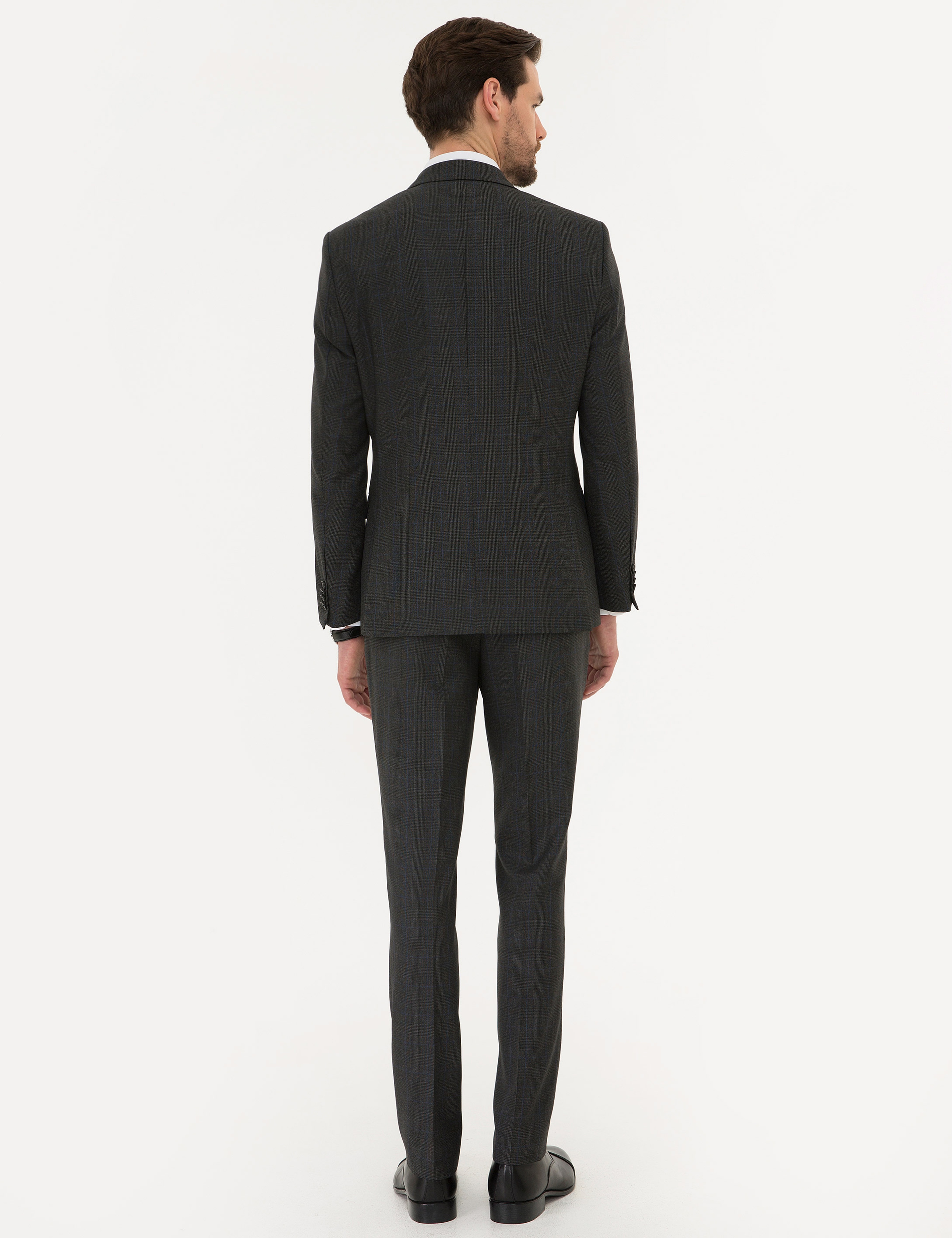 Füme Slim Fit Takım Elbise - Image 4