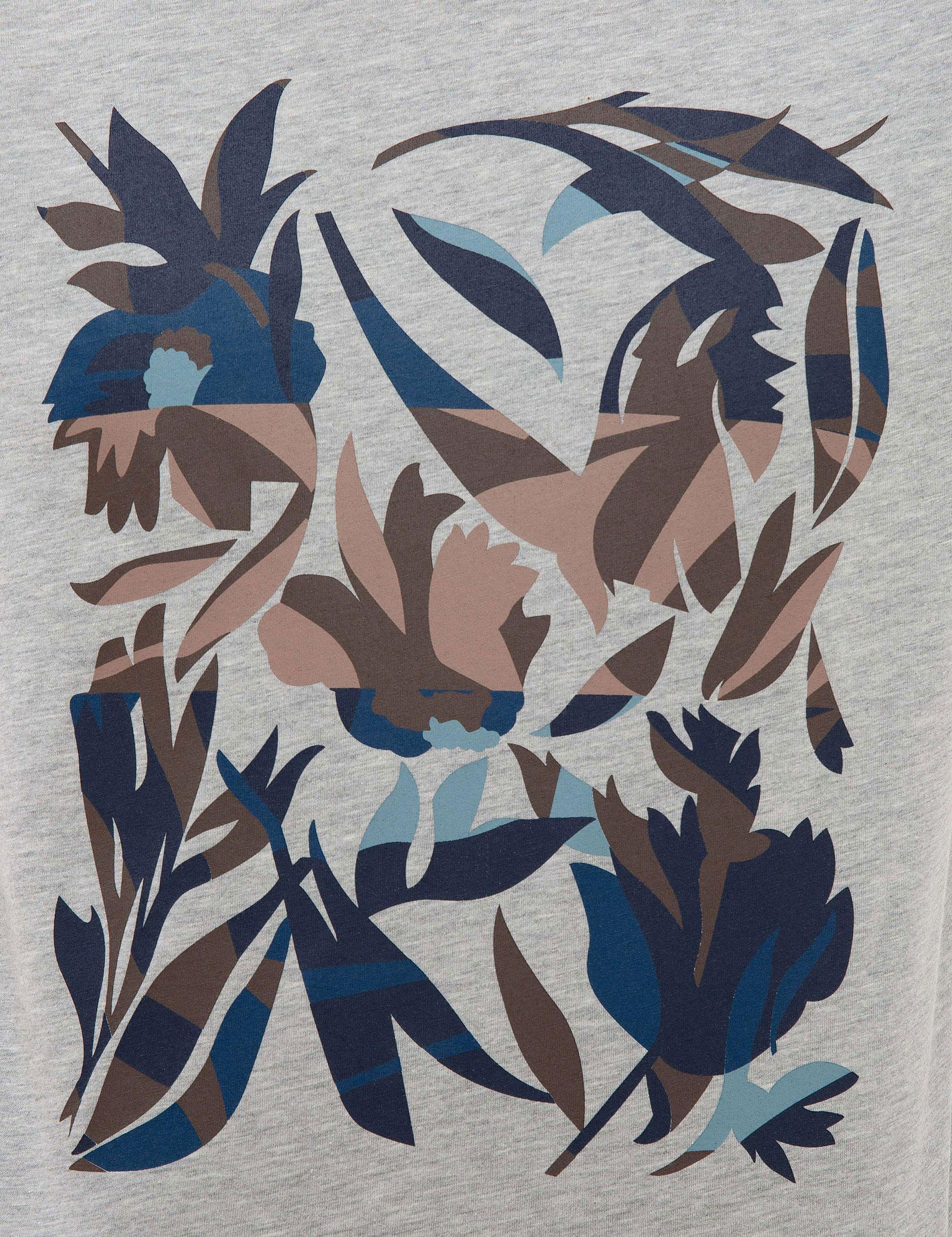 Açık Gri Melanj Slim Fit Bisiklet Yaka T-Shirt