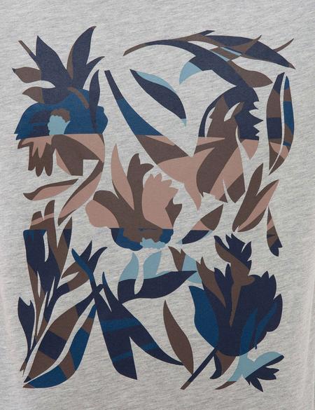 Açık Gri Melanj Slim Fit Bisiklet Yaka T-Shirt - 50226341010