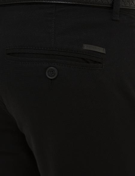 Siyah Slim Fit Chino Pantolon - 50225937033