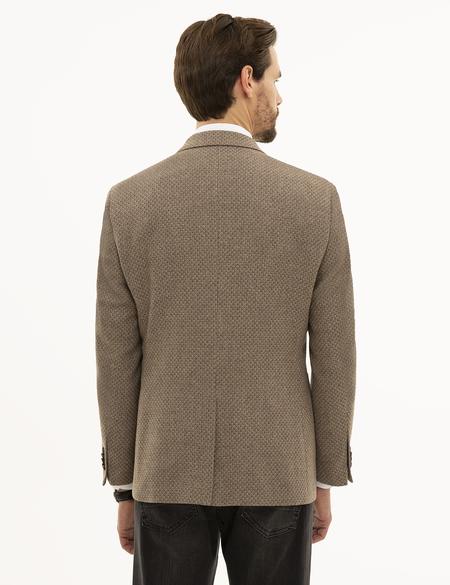 Açık Kahverengi Slim Fit Ceket - 50226171014