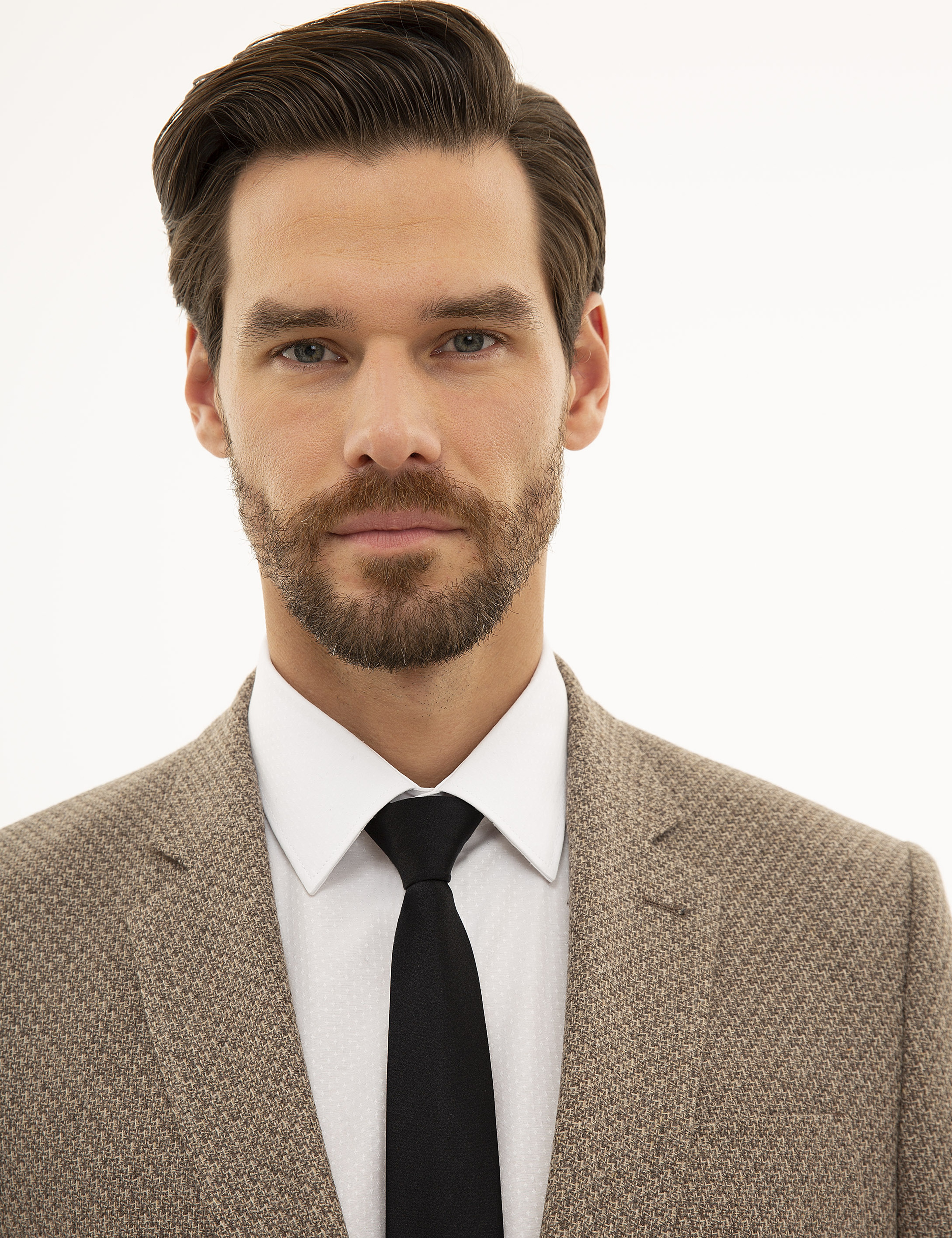 Açık Kahverengi Slim Fit Ceket