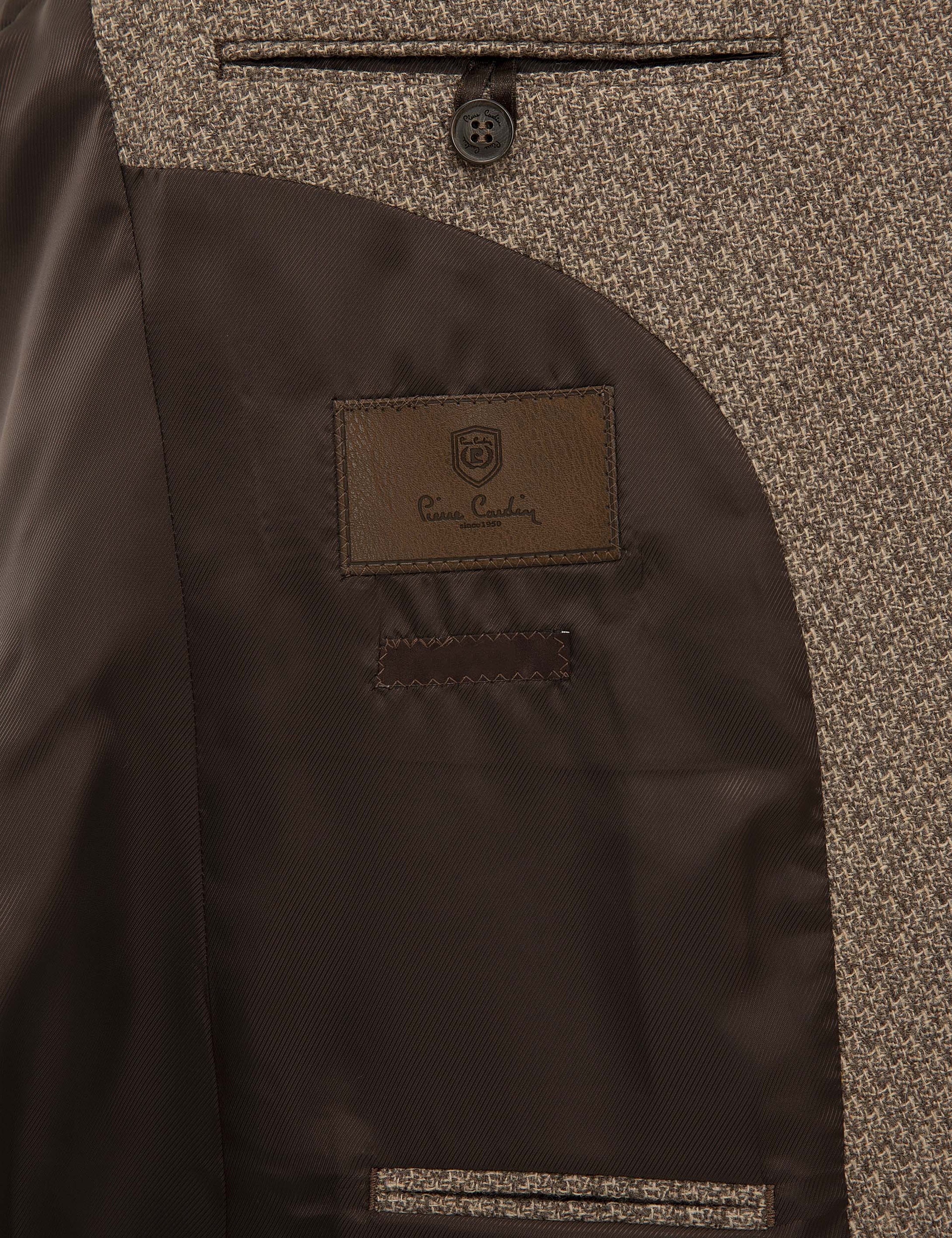 Açık Kahverengi Slim Fit Ceket