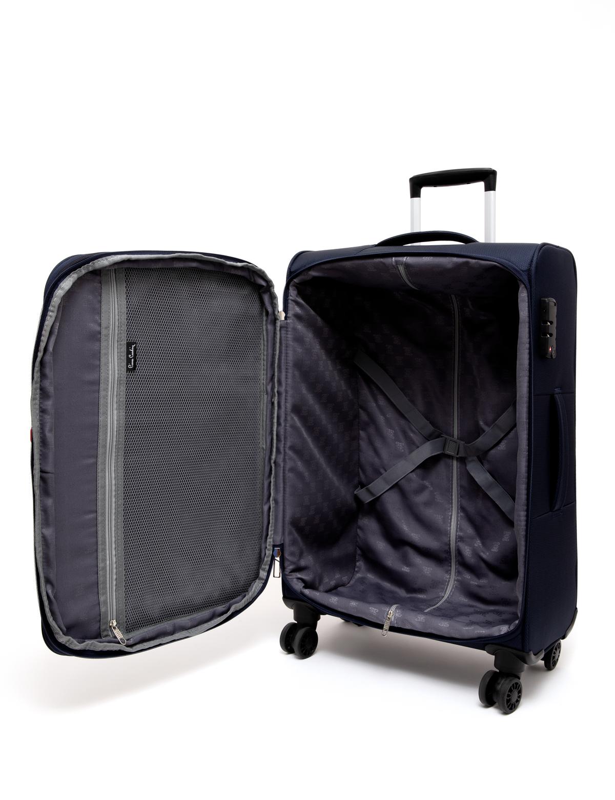 Lacivert Orta Boy Kumaş Valiz - 50262414002