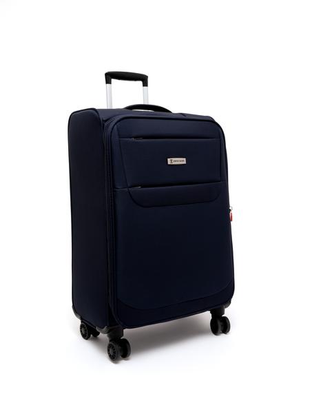 Lacivert Orta Boy Kumaş Valiz - 50262414002