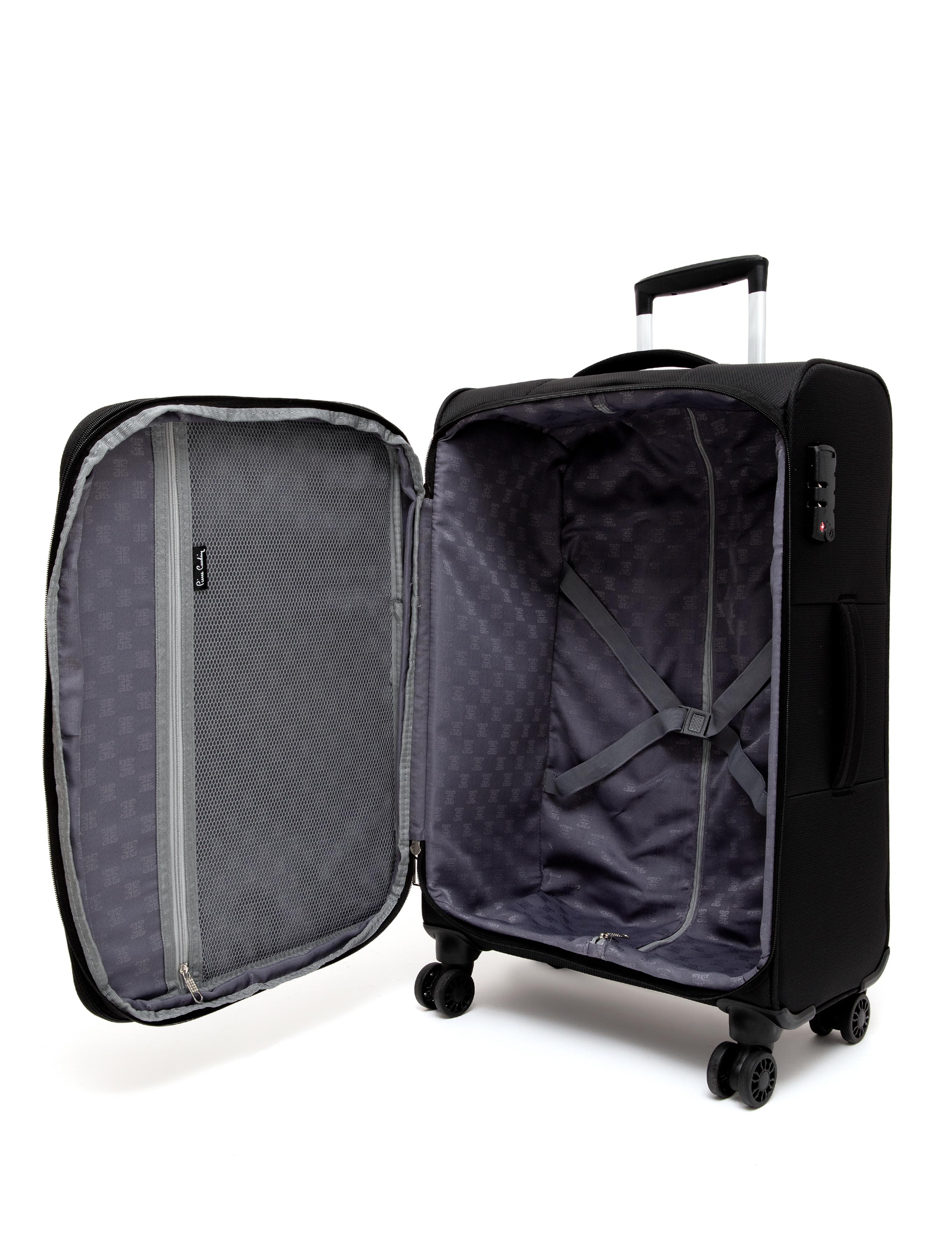 Siyah Orta Boy Kumaş Valiz