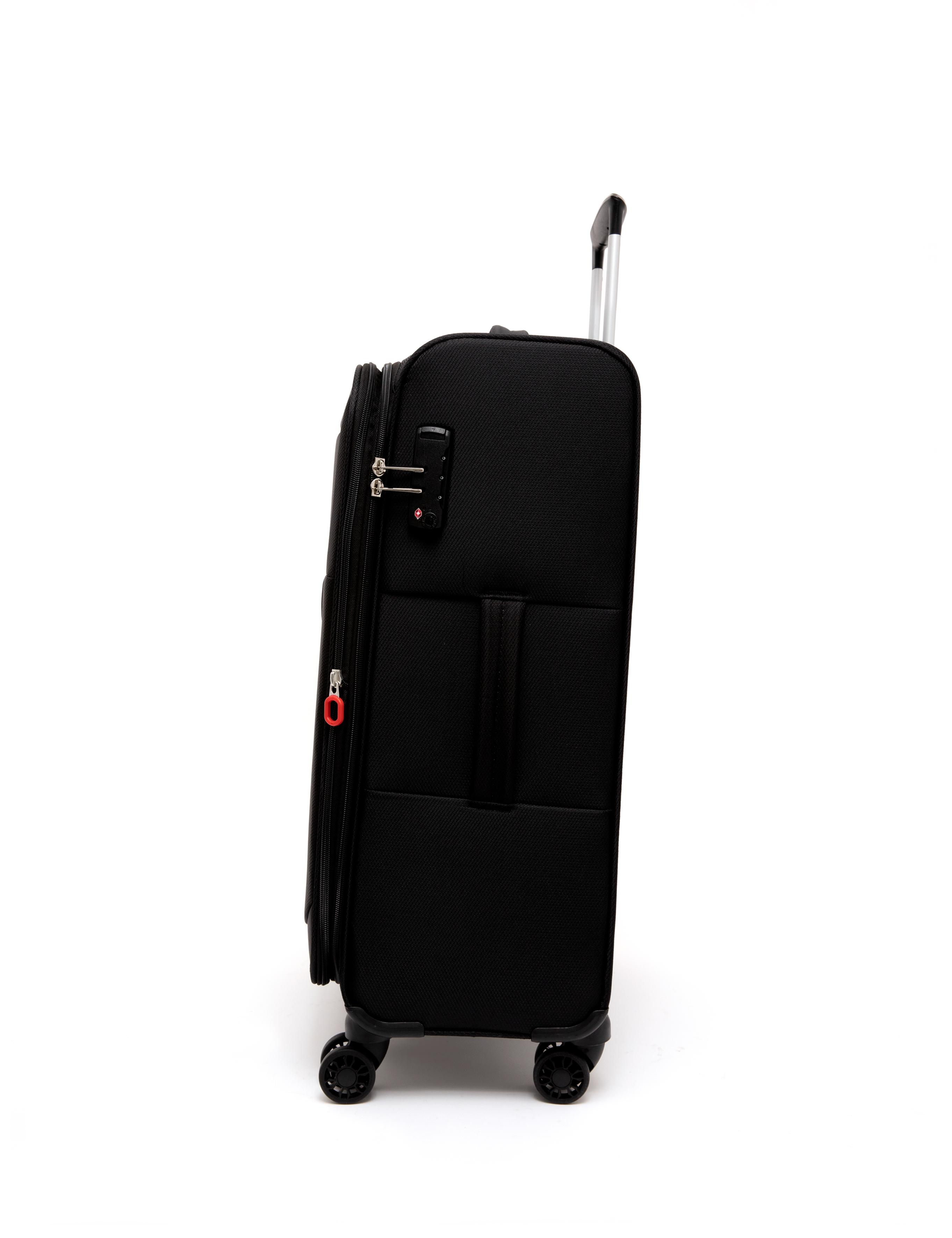 Siyah Orta Boy Kumaş Valiz