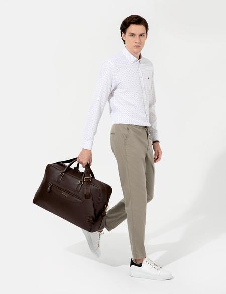 Erkek Kahverengi Spor Seyahat Çantası - 50263631002