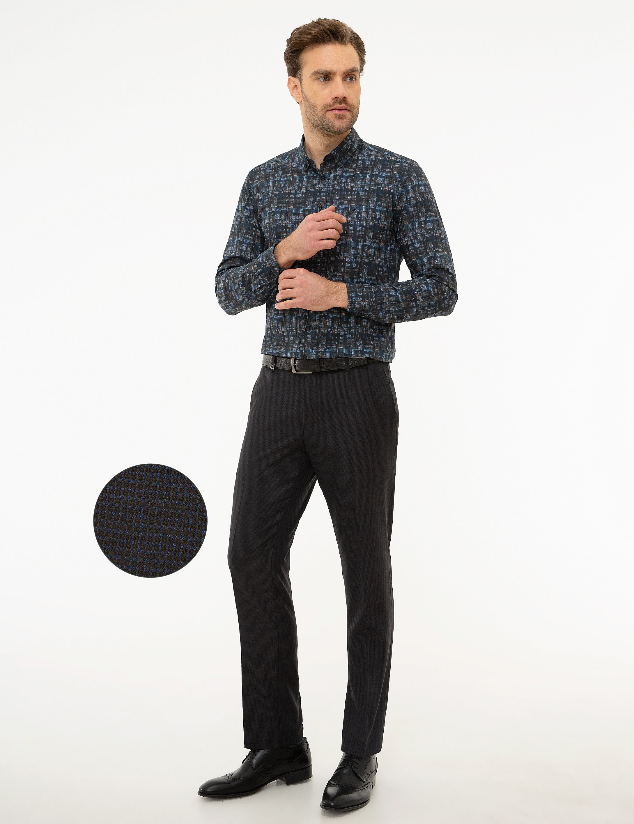 Siyah Slim Fit Pantolon - Image 1