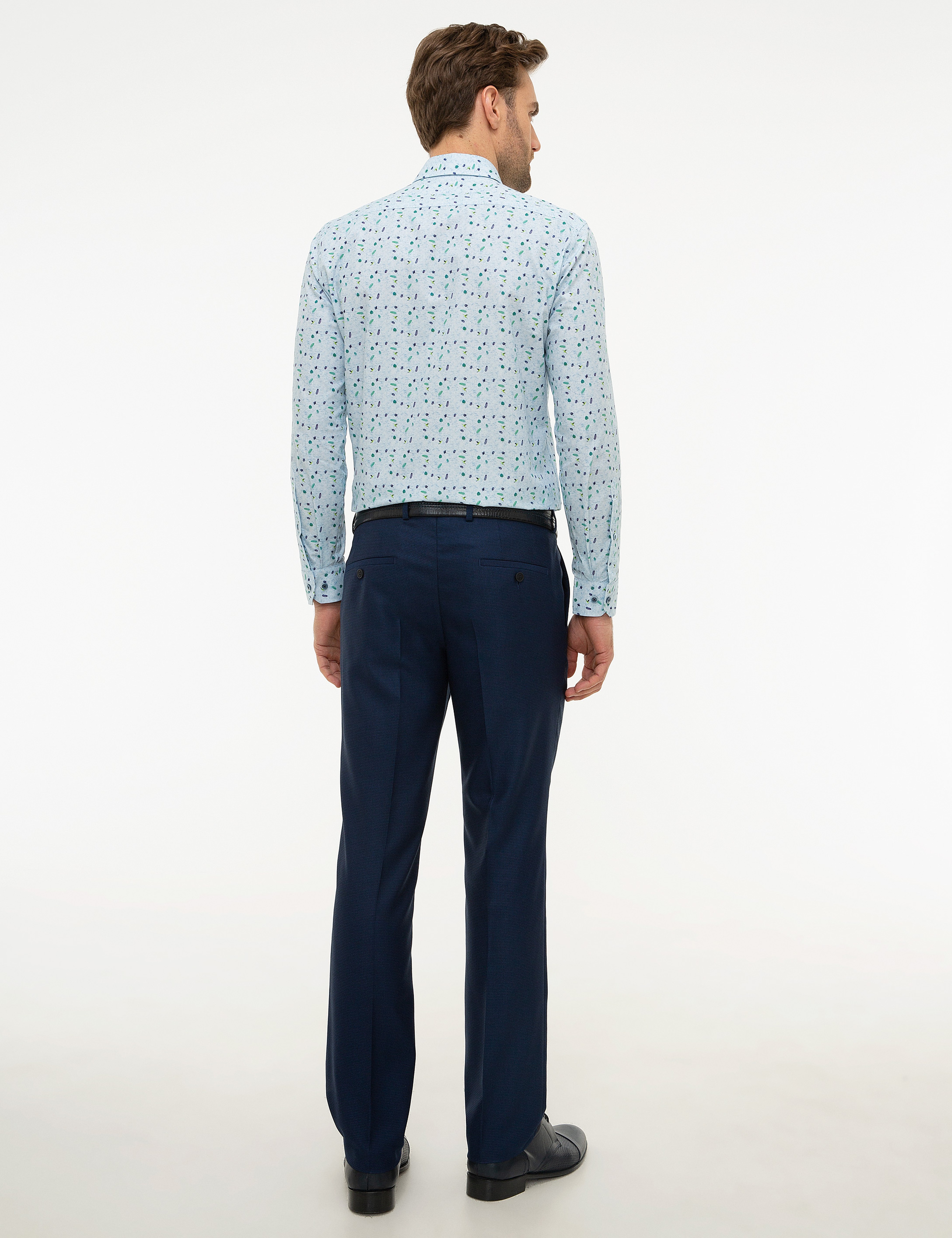 Açık Lacivert Slim Fit Pantolon - Image 3