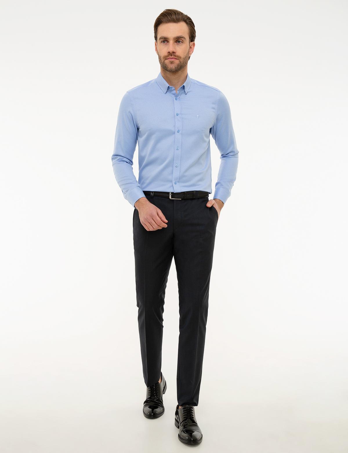 Lacivert Slim Fit Kumaş Pantolon