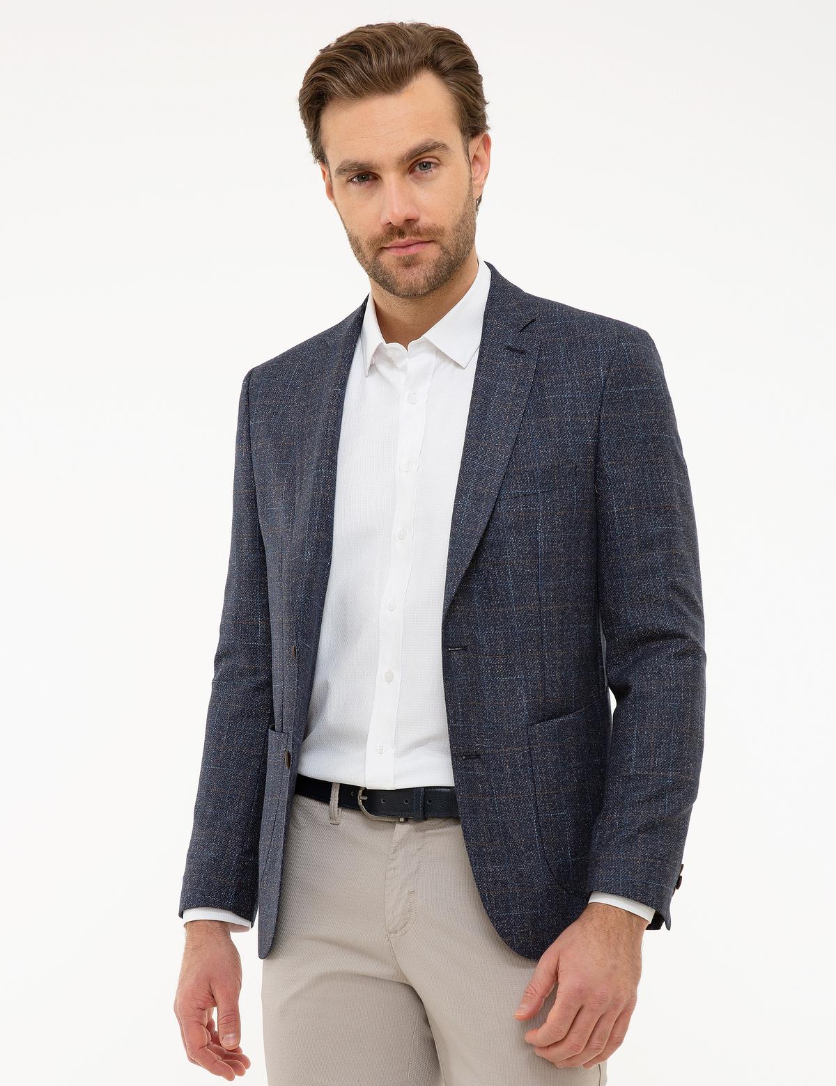 Lacivert Slim Fit Ceket - 50221052005