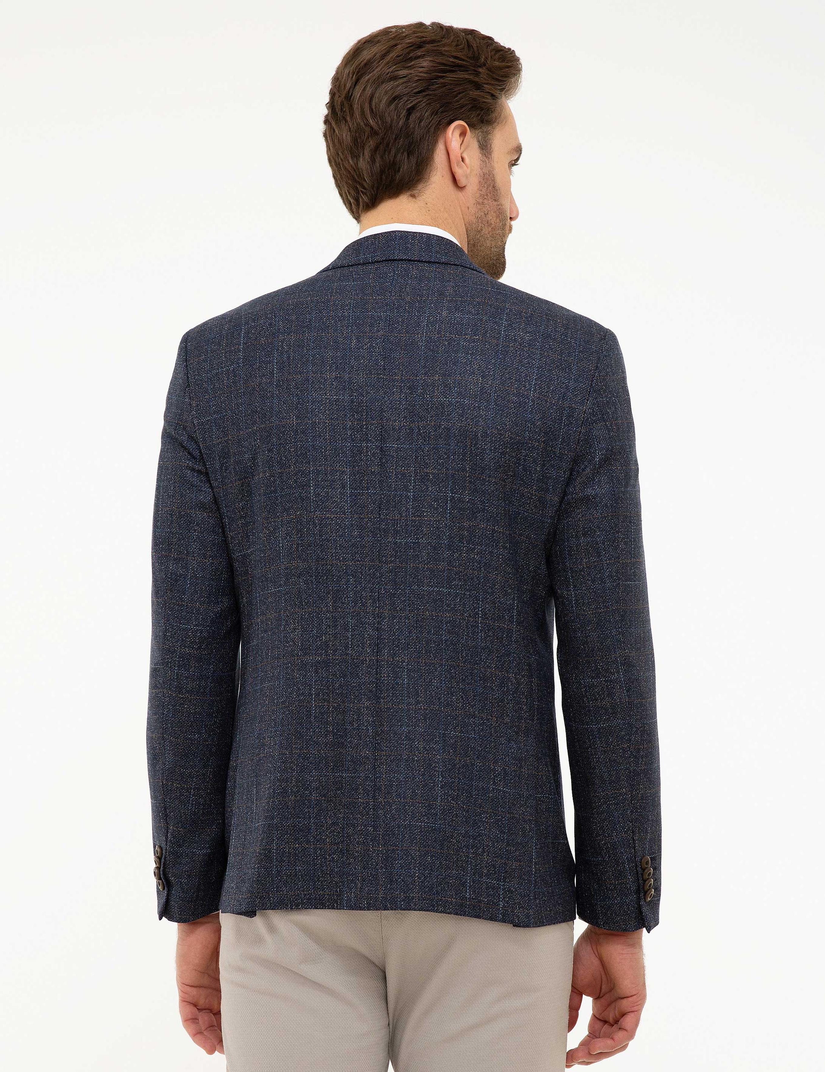 Lacivert Slim Fit Ceket