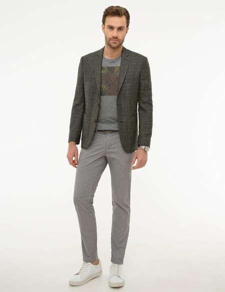 Haki Slim Fit Ceket - 50221052044