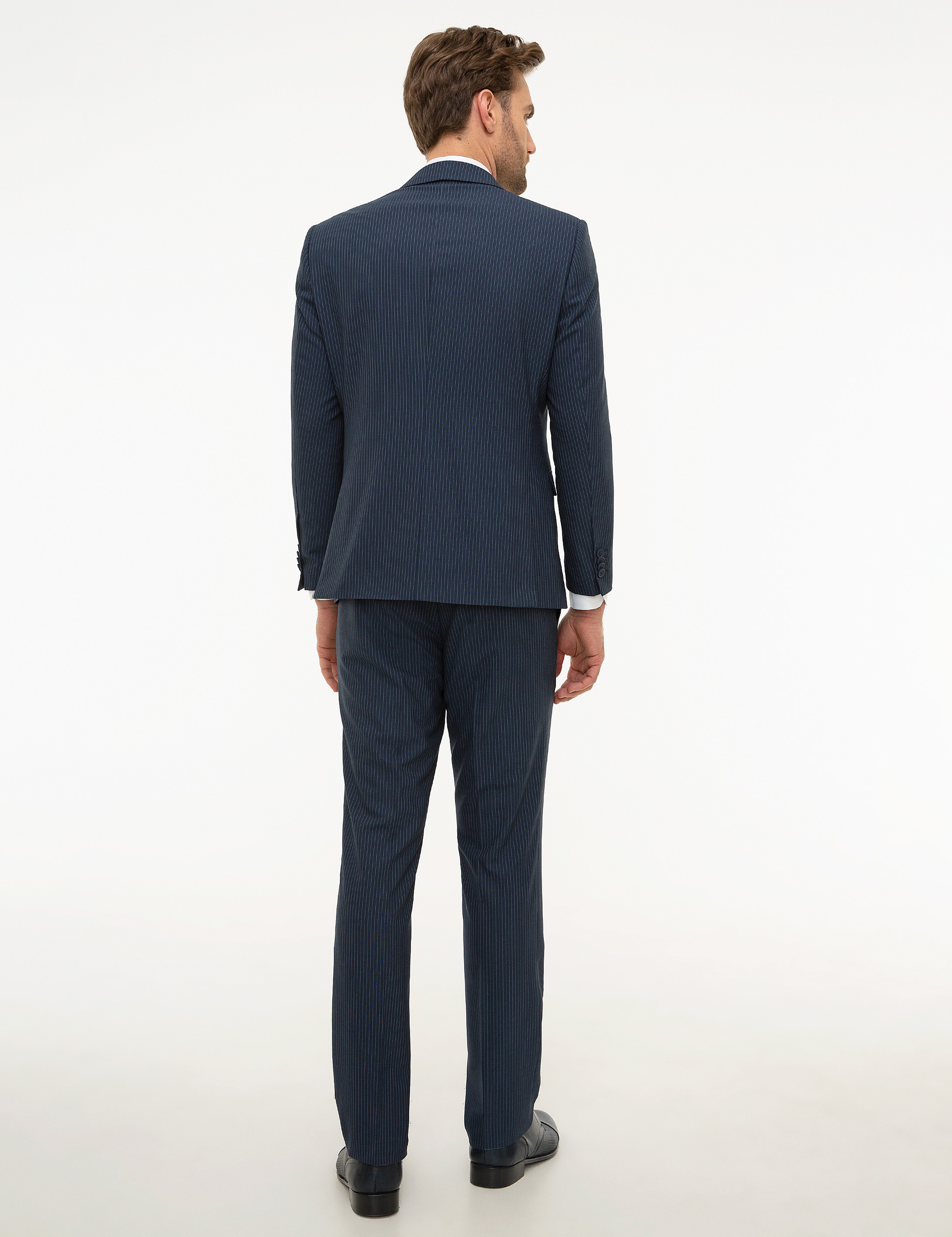 Lacivert Slim Fit Takım Elbise - Image 3