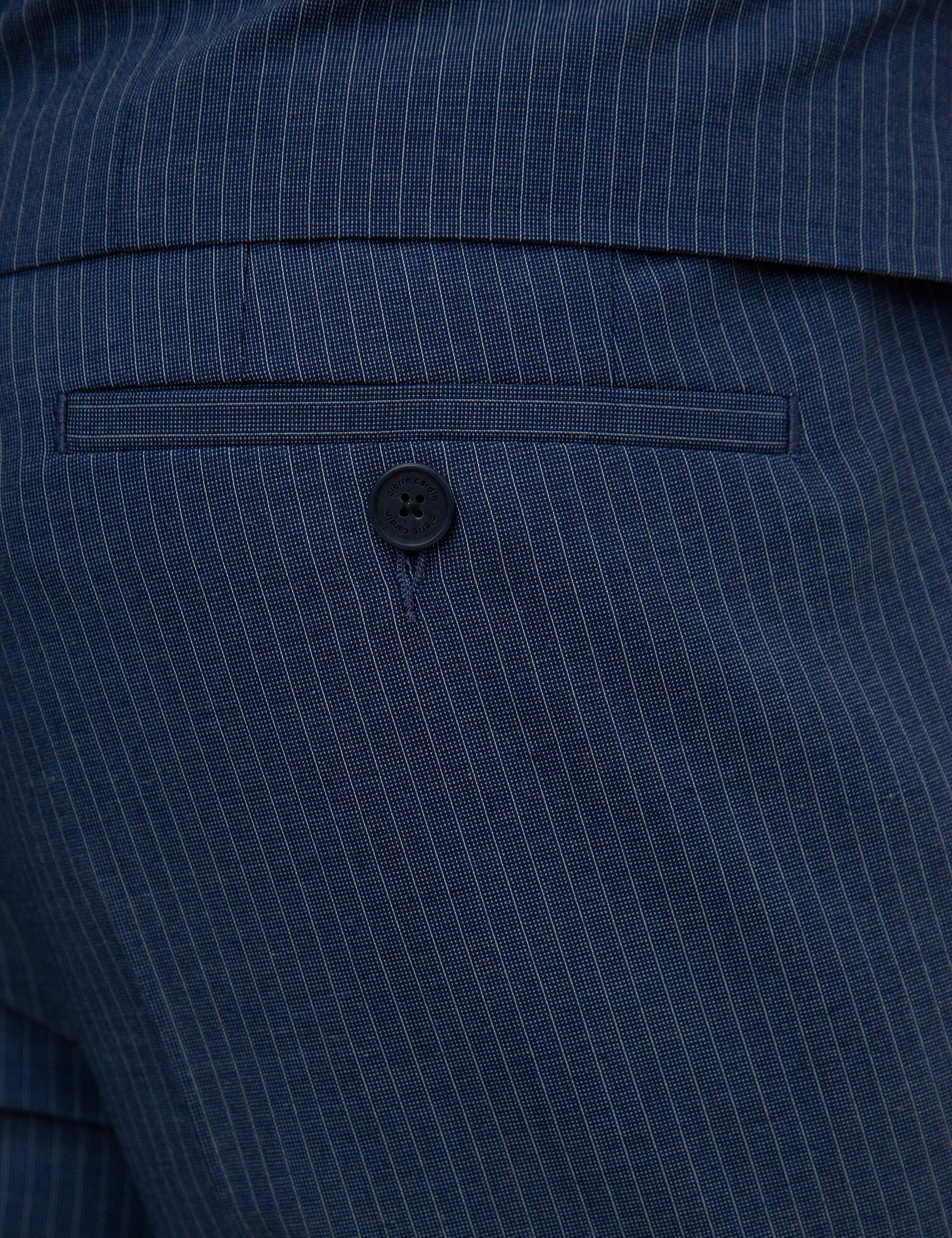 Koyu Mavi Slim Fit Takım Elbise - Image 5