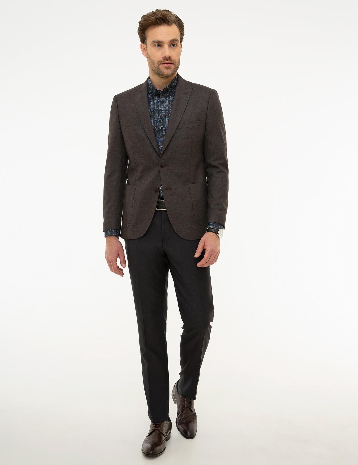 Bordo Slim Fit Ceket - 50226000086