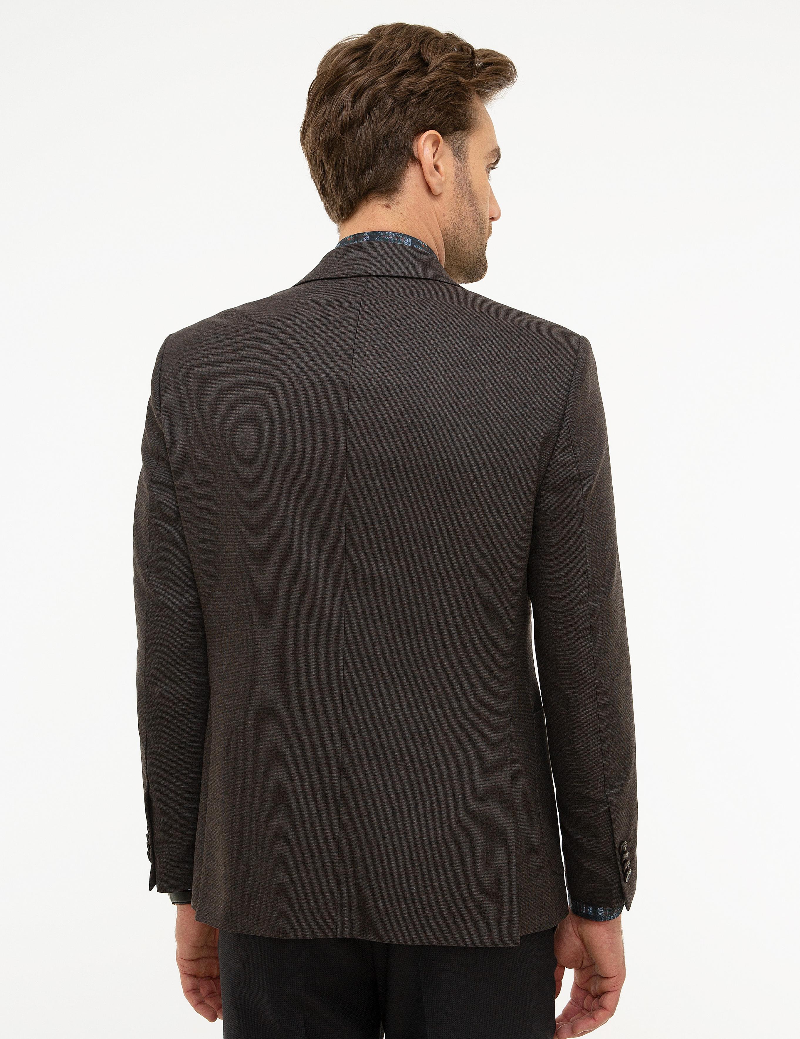 Bordo Slim Fit Ceket