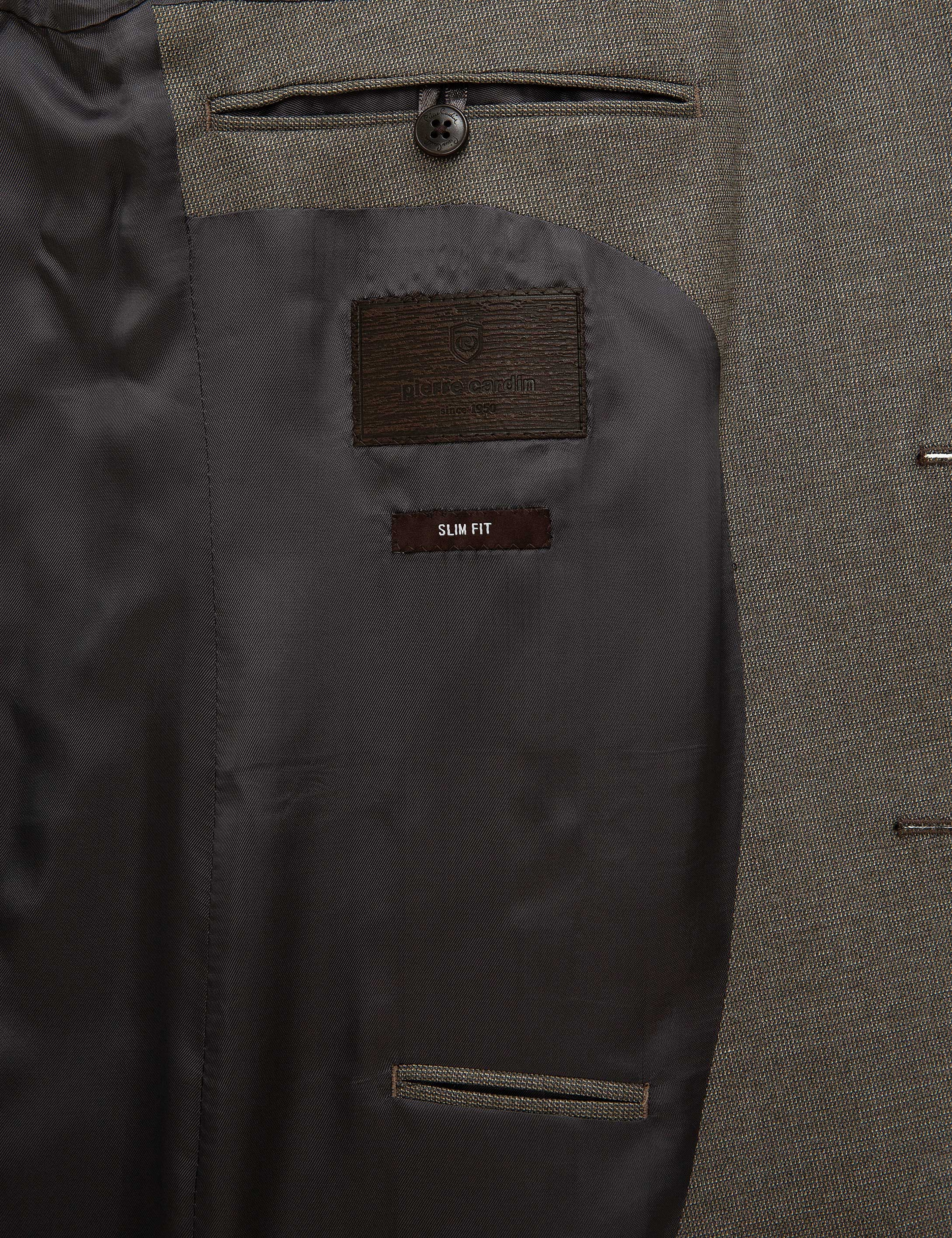 Açık Kahverengi Slim Fit Ceket - Image 6