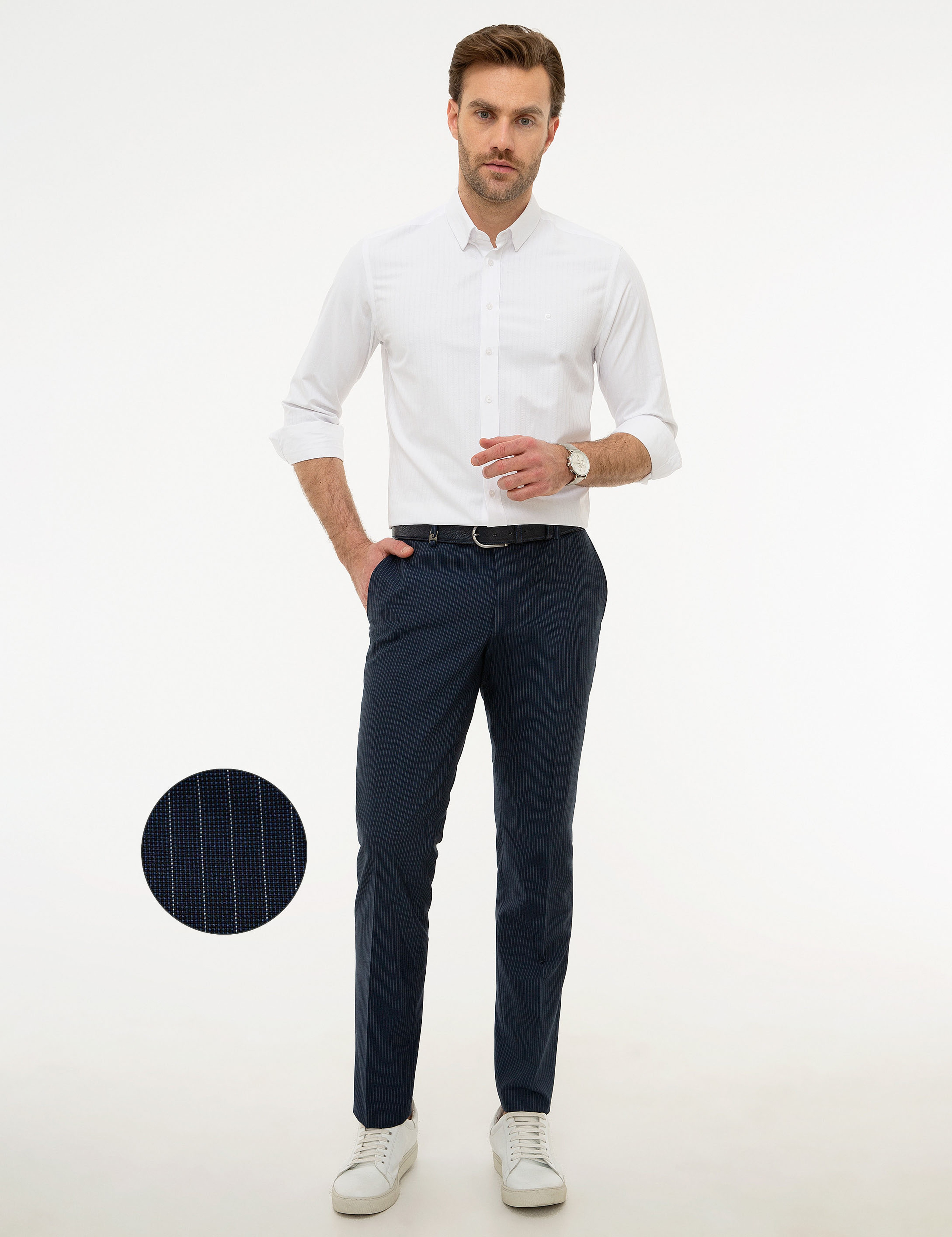 Lacivert Slim Fit Pantolon - Image 1
