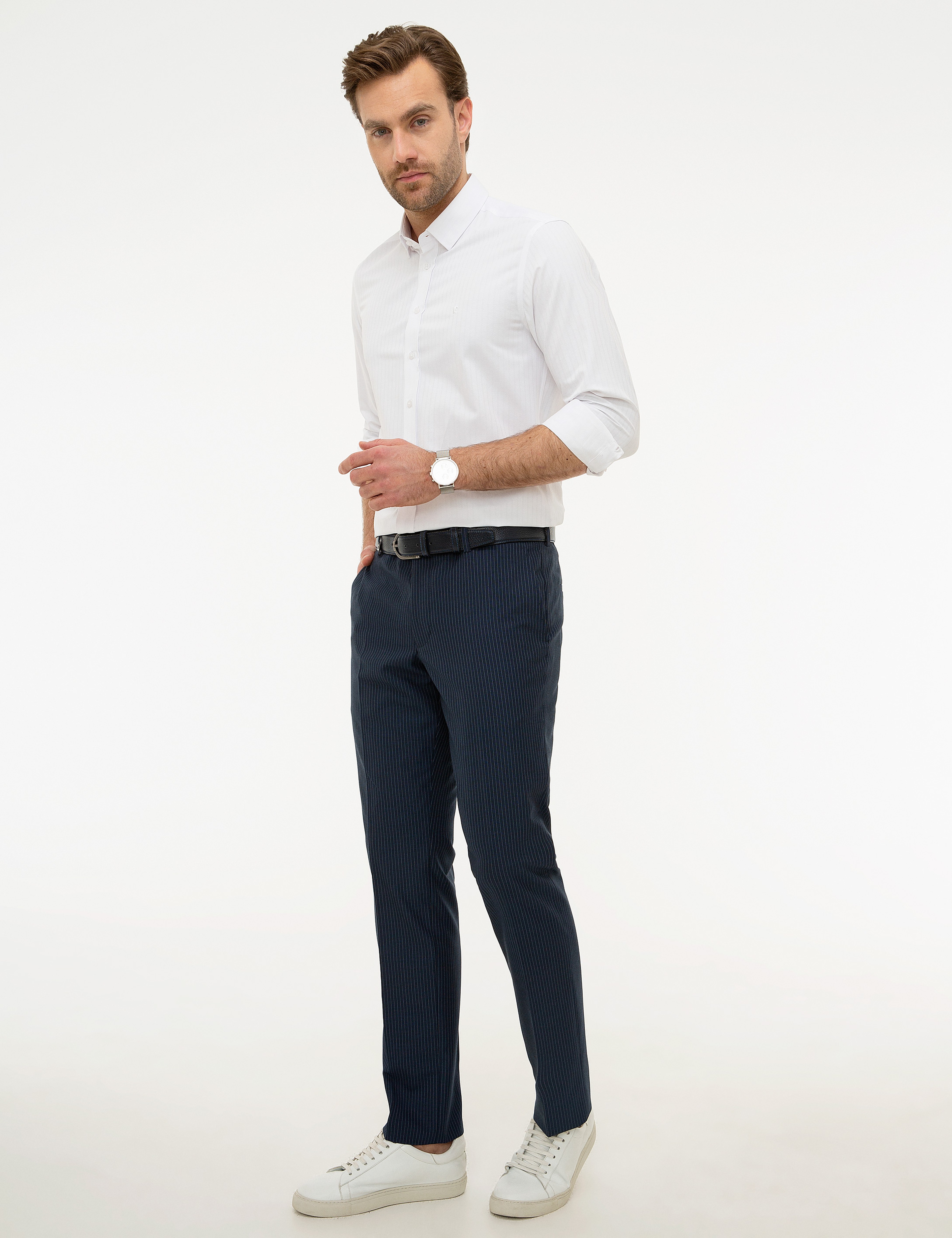 Lacivert Slim Fit Pantolon - Image 2