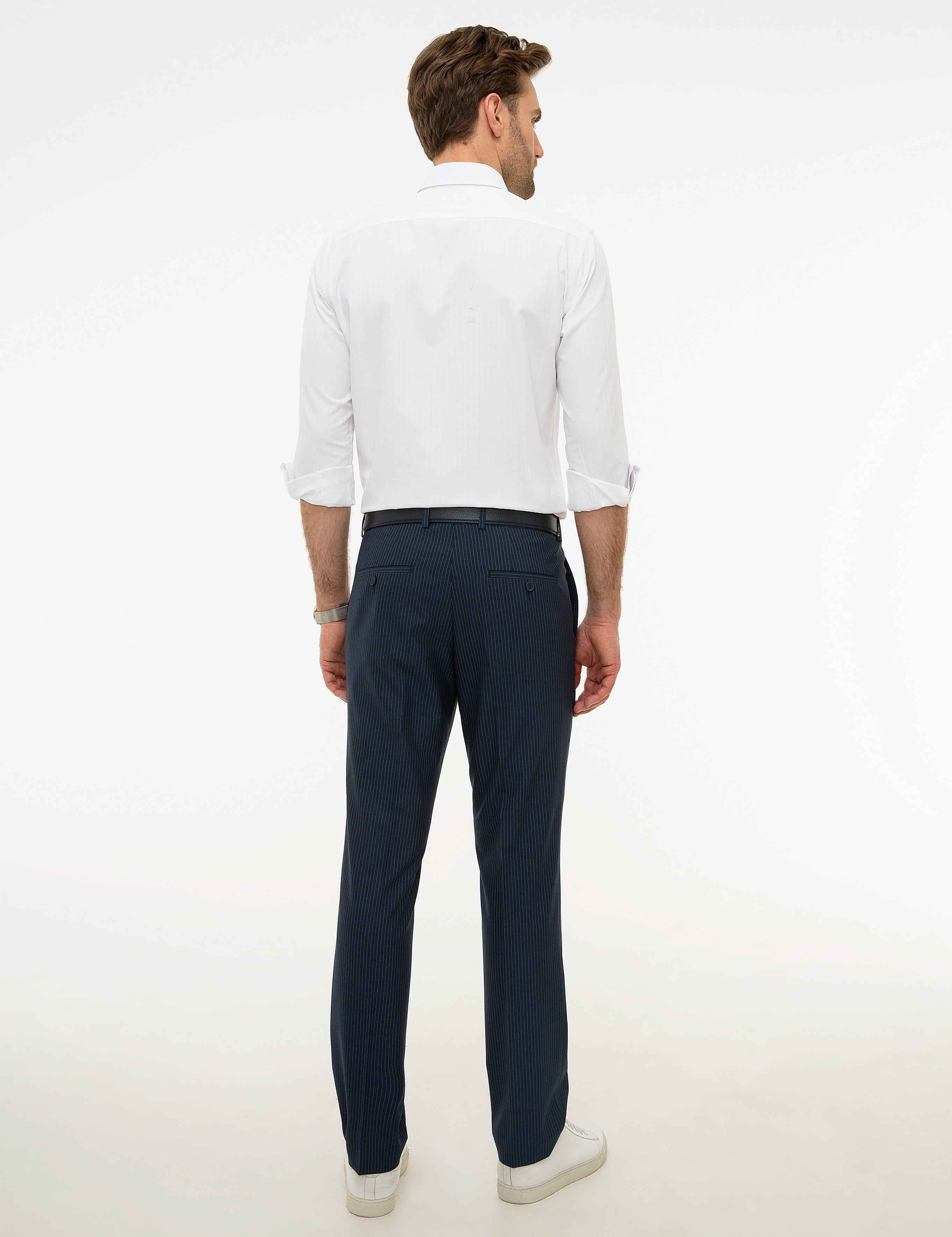 Lacivert Slim Fit Pantolon