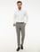 Ekose Gri Ekstra Slim Fit Pantolon