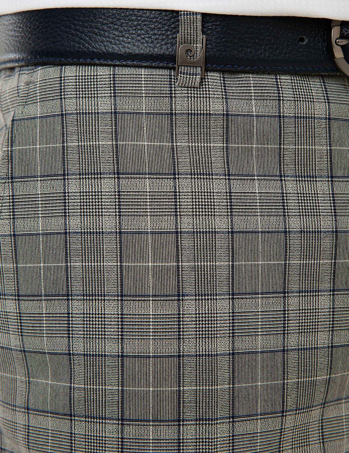 Ekose Gri Ekstra Slim Fit Pantolon - 50224055035