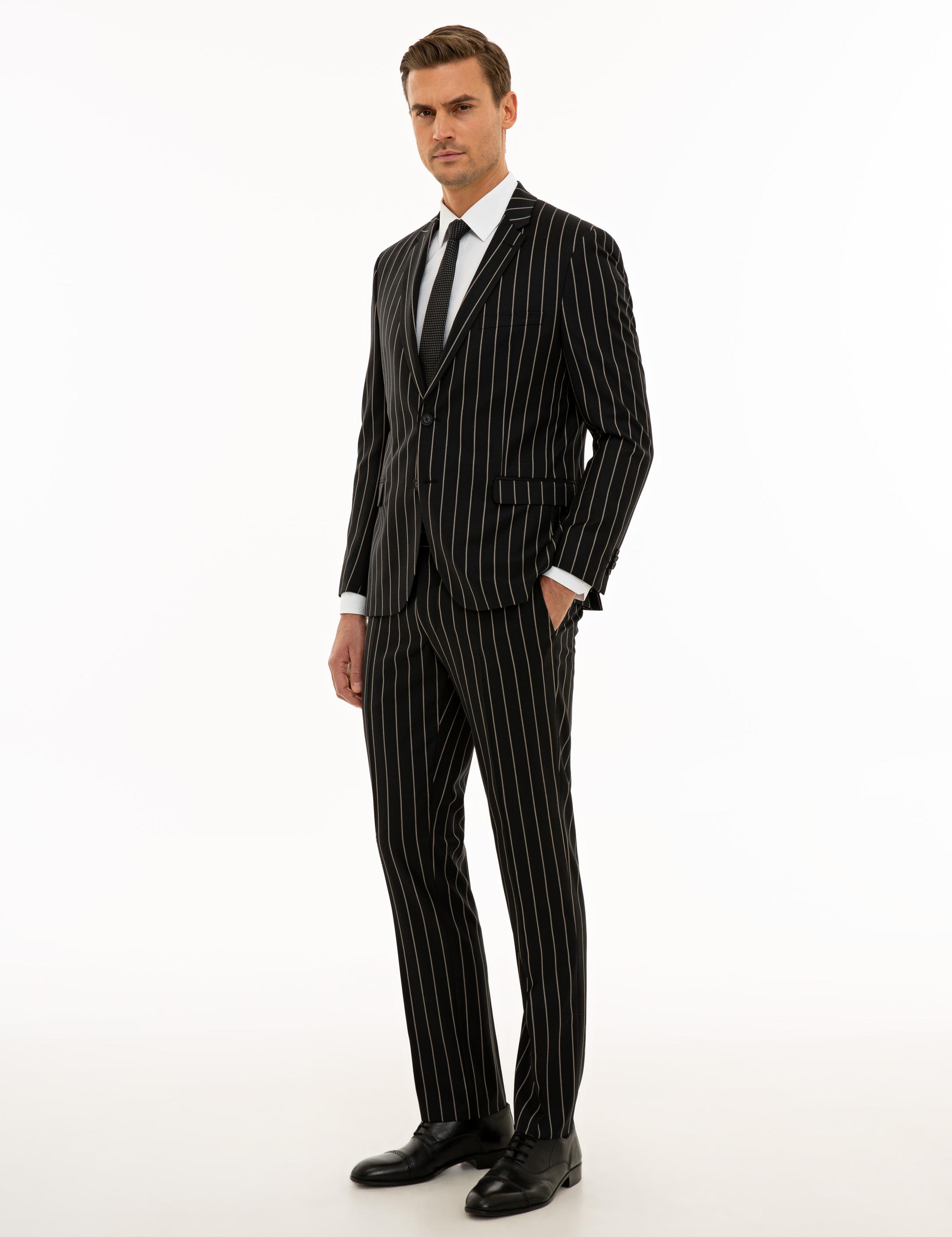 Siyah Slim Fit Takım Elbise