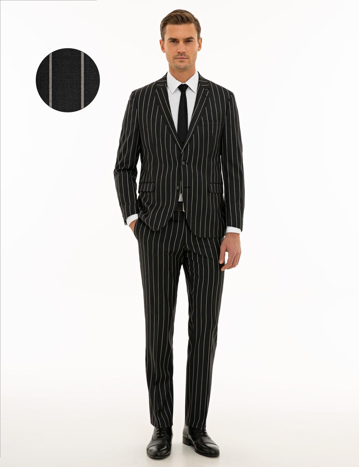 Füme Slim Fit Takım Elbise