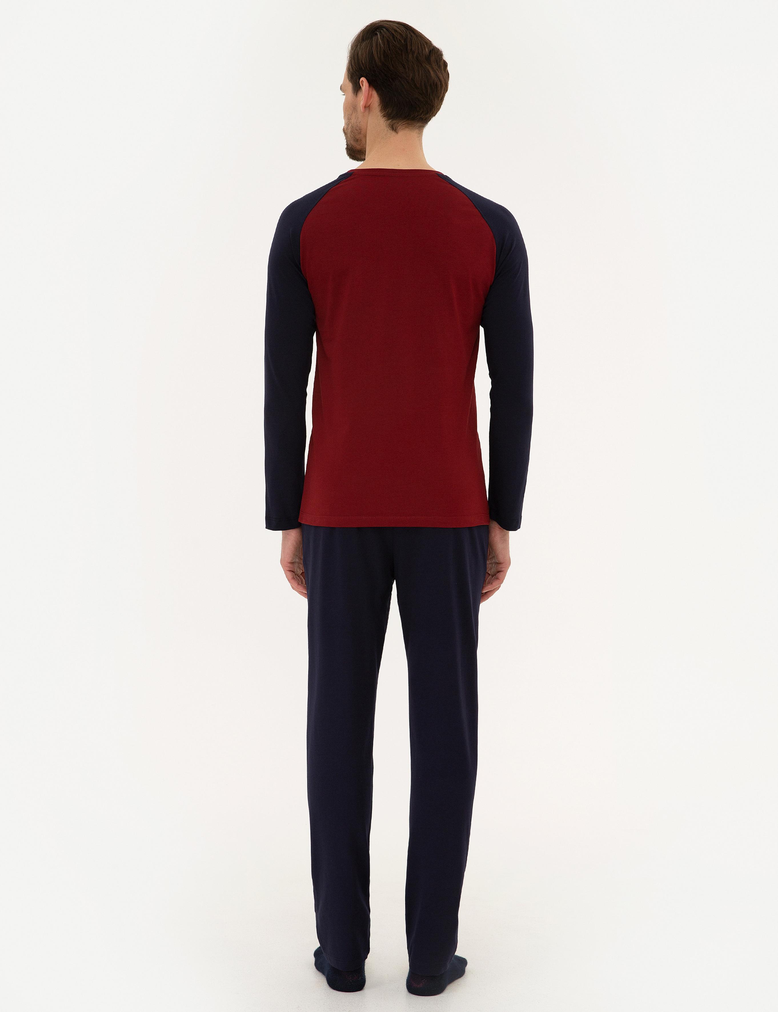 Bordo Pijama Takımı