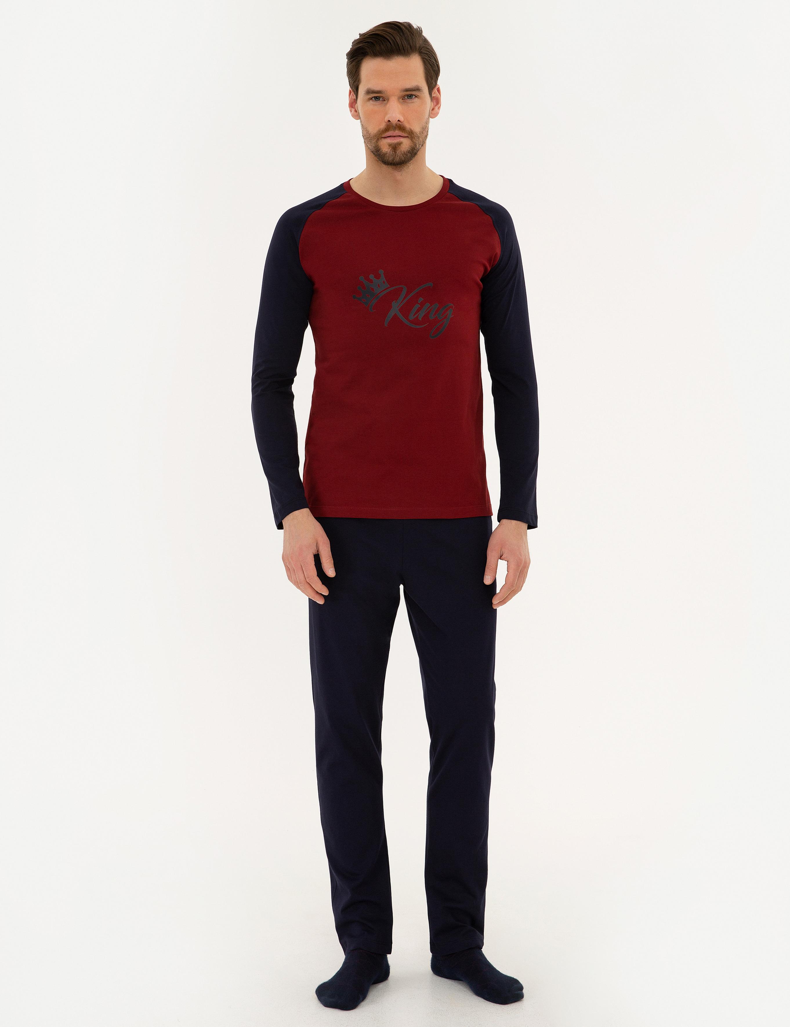 Bordo Pijama Takımı