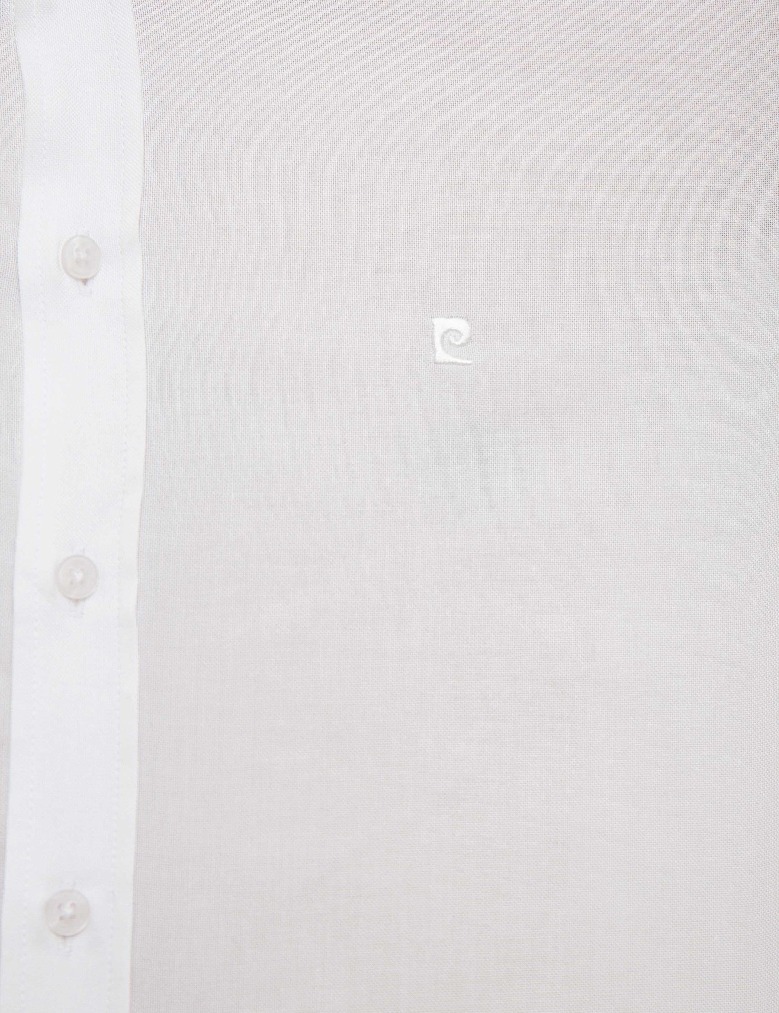 Beyaz Slim Fit Oxford Gömlek