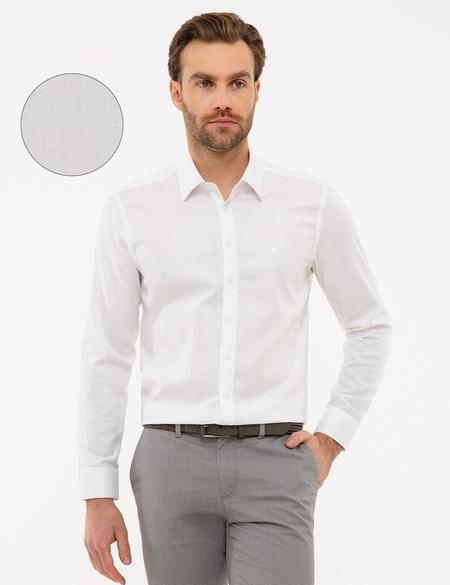 Beyaz Slim Fit Oxford Gömlek - 50227070034
