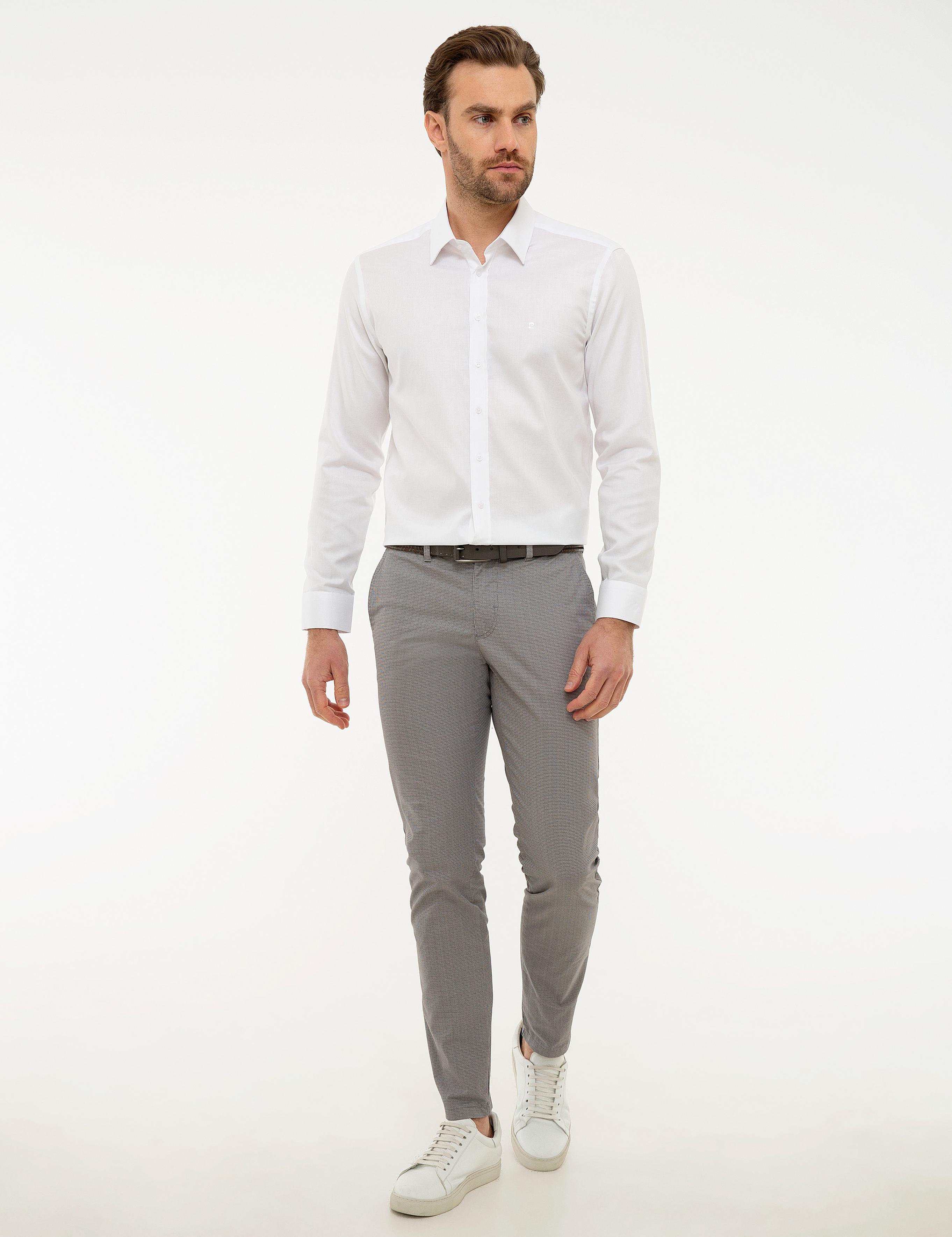 Beyaz Slim Fit Oxford Gömlek
