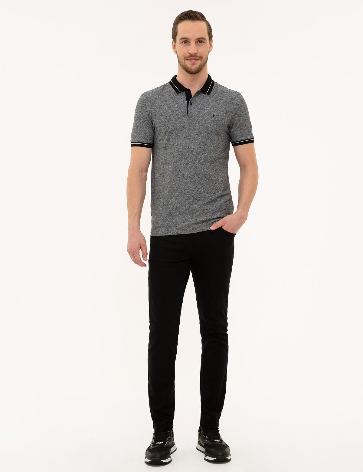 Siyah Slim Fit Denim Pantolon