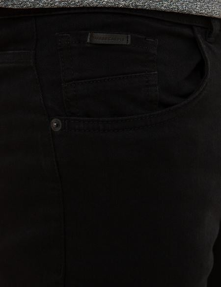 Siyah Slim Fit Denim Pantolon - 50231433009