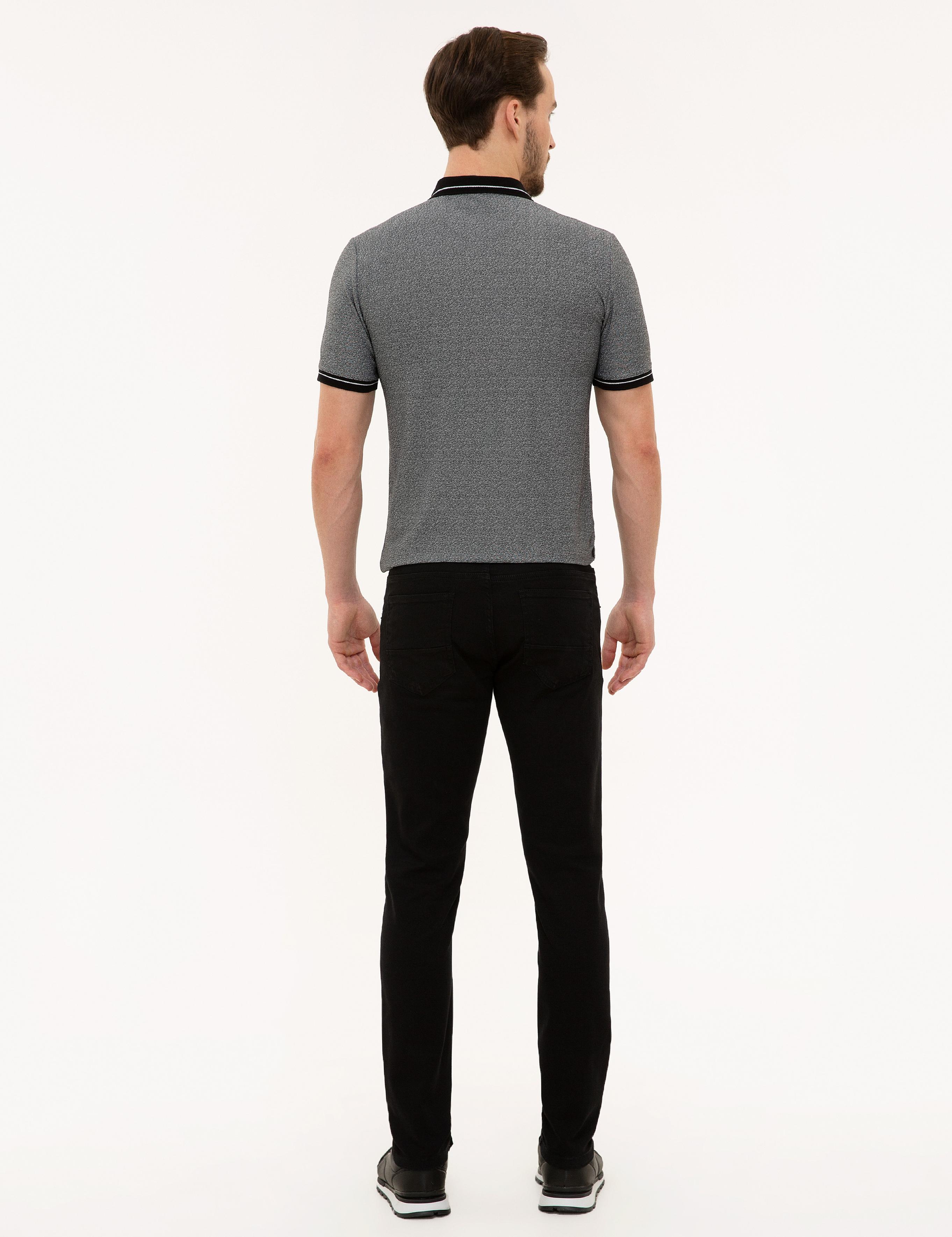 Siyah Slim Fit Denim Pantolon